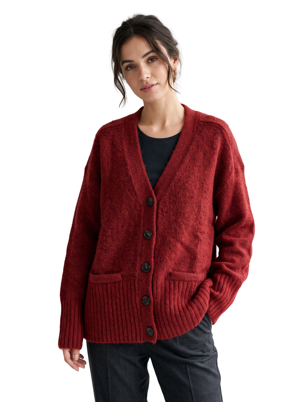 Bordo V.Neckline Pullover