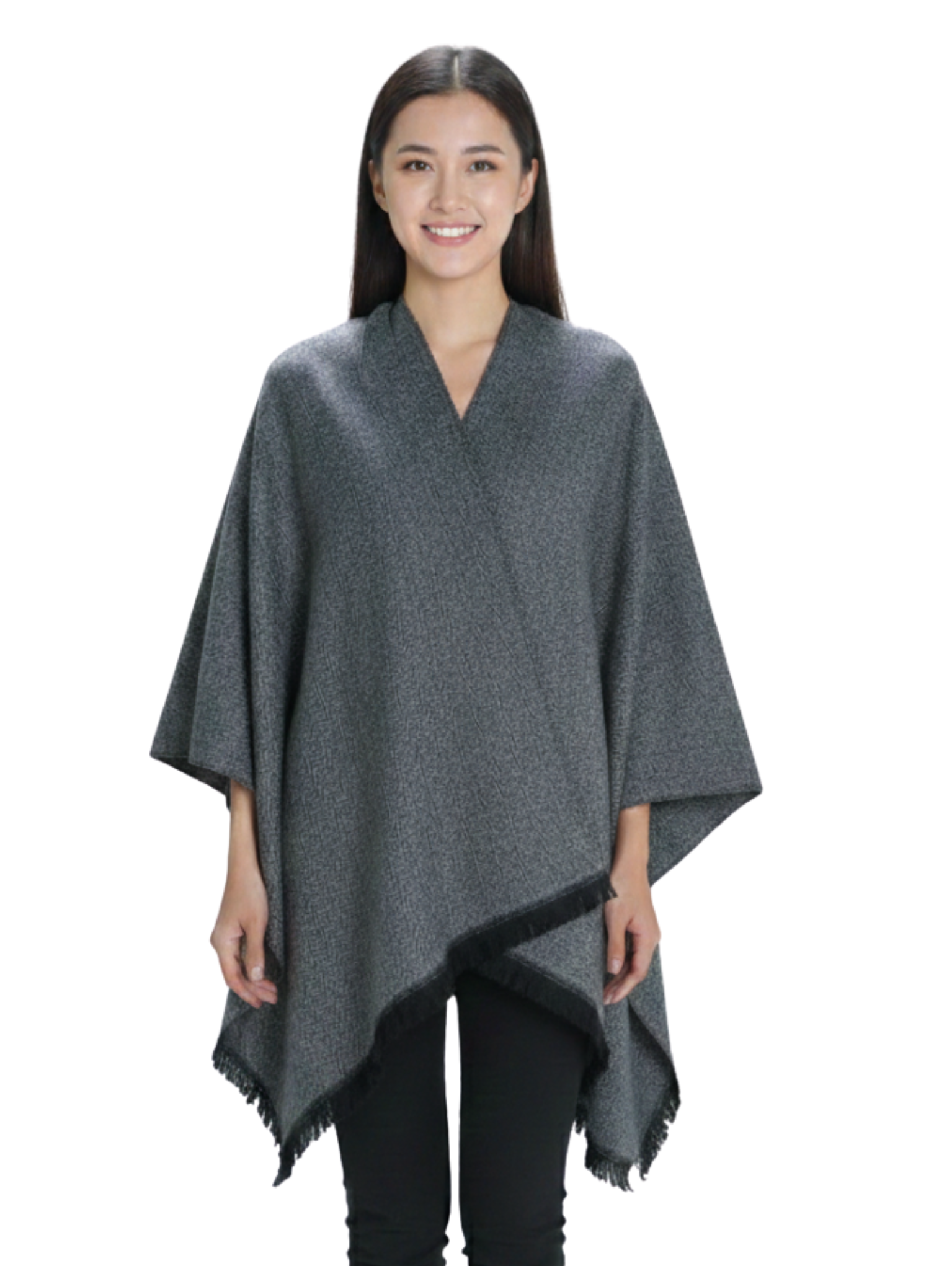 Warm Stylish Designed Knitwear Pancho