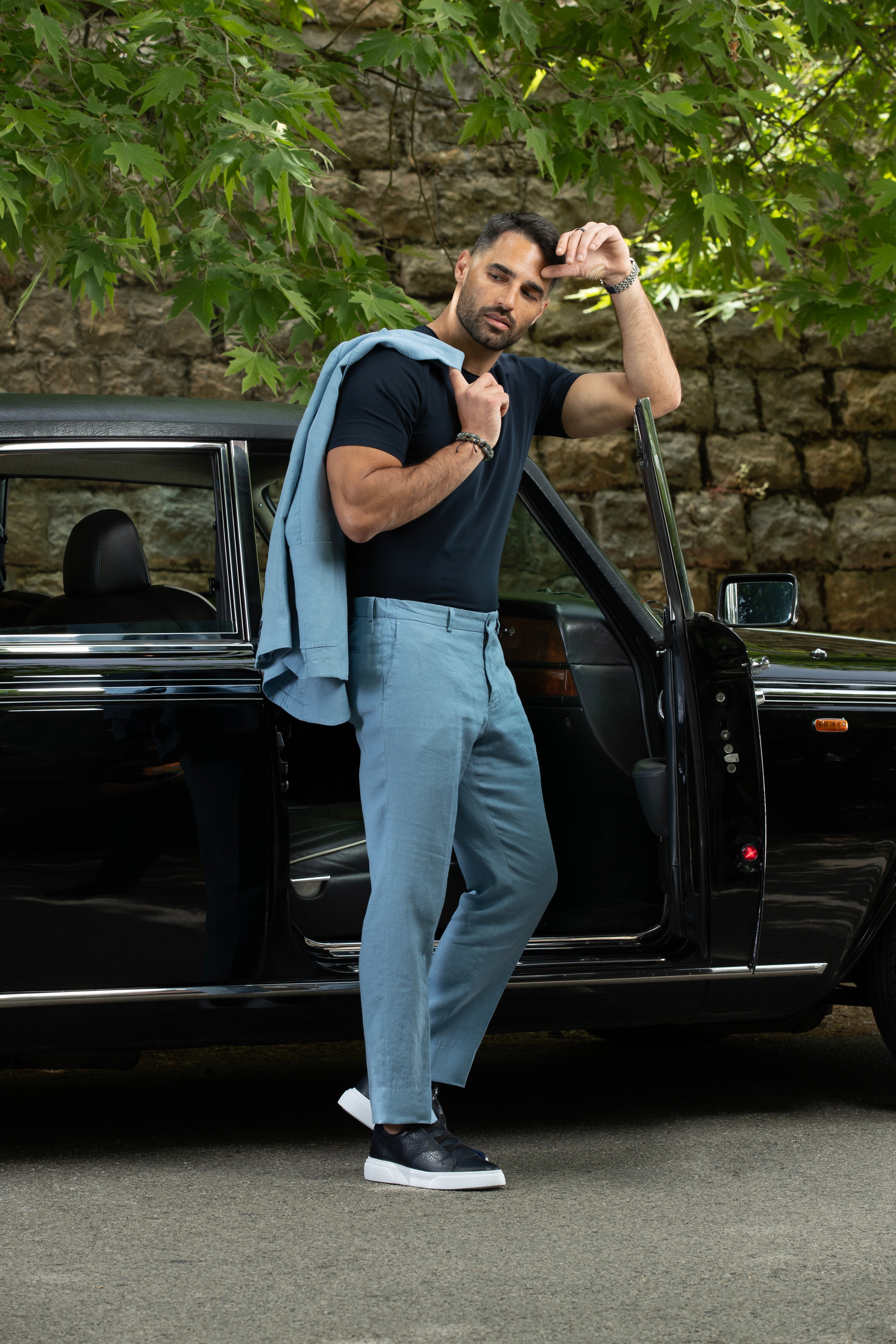 Blue Linen Suits