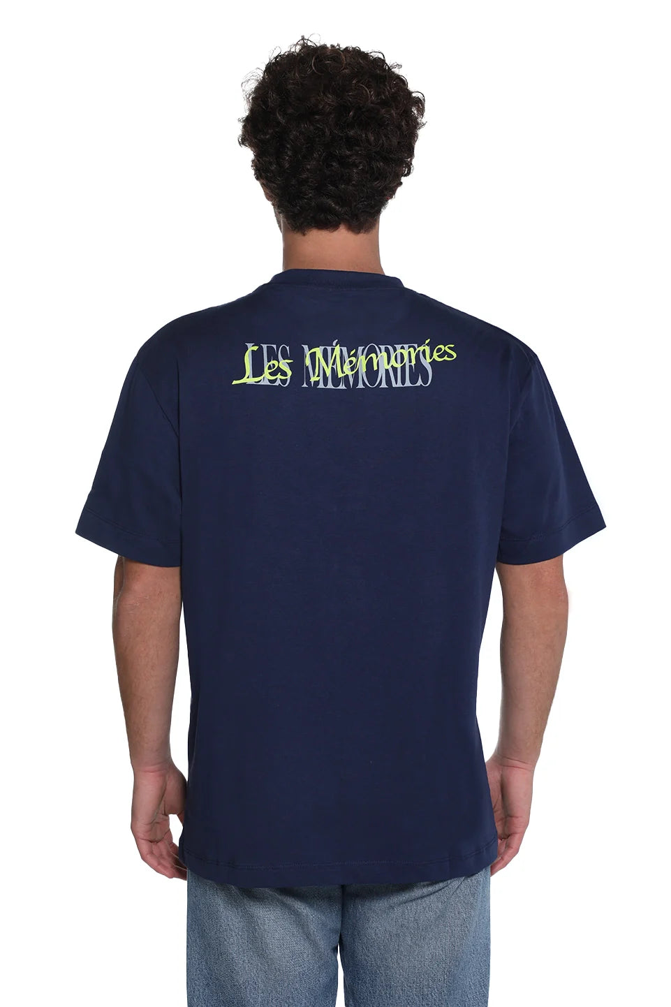 Navy Oversized T-Shirt With Front Design