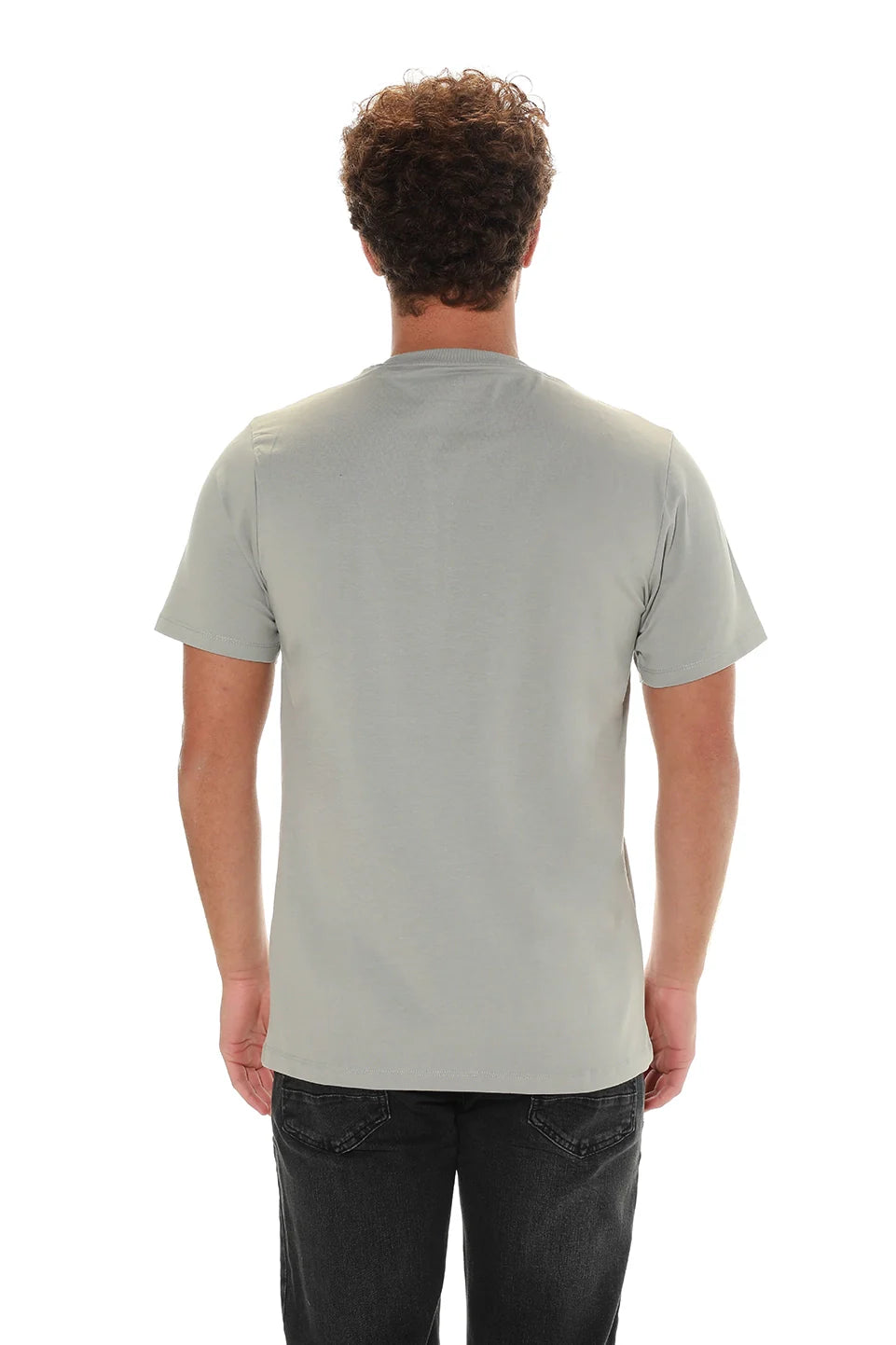 Grey Summer T-shirt With Front Design
