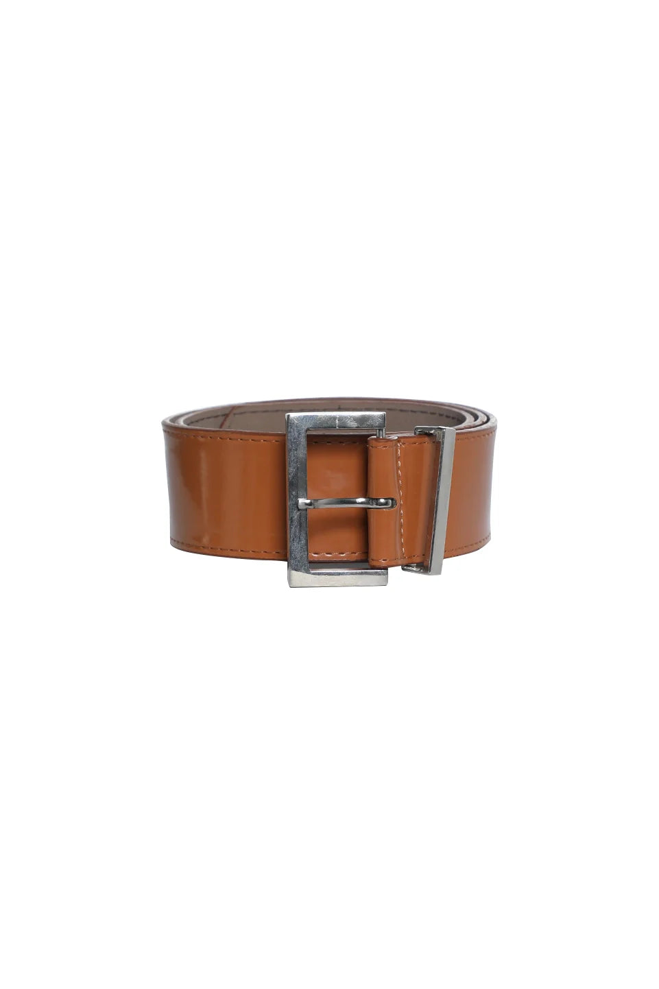 Havan Leather Belt With Silver Buckle