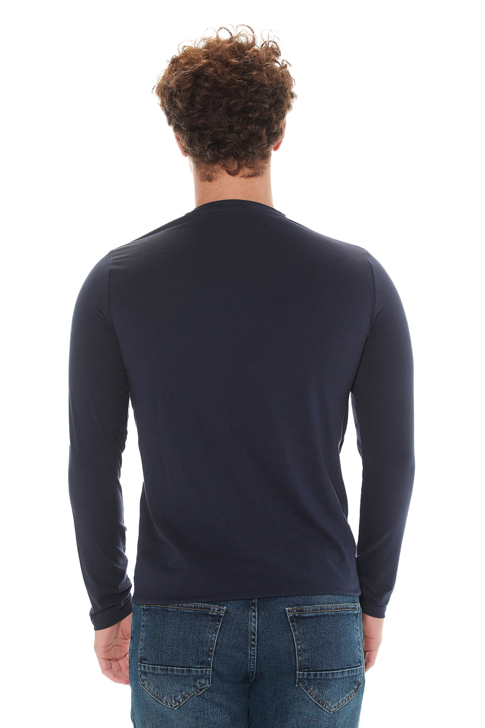 Jack Dapper Long Sleeved Navy Basic V-Neck