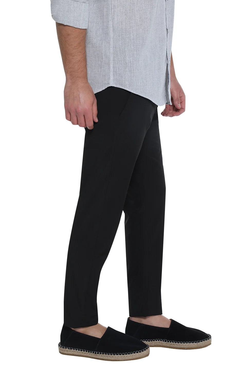 Black Pant With Slanted Side Pocket