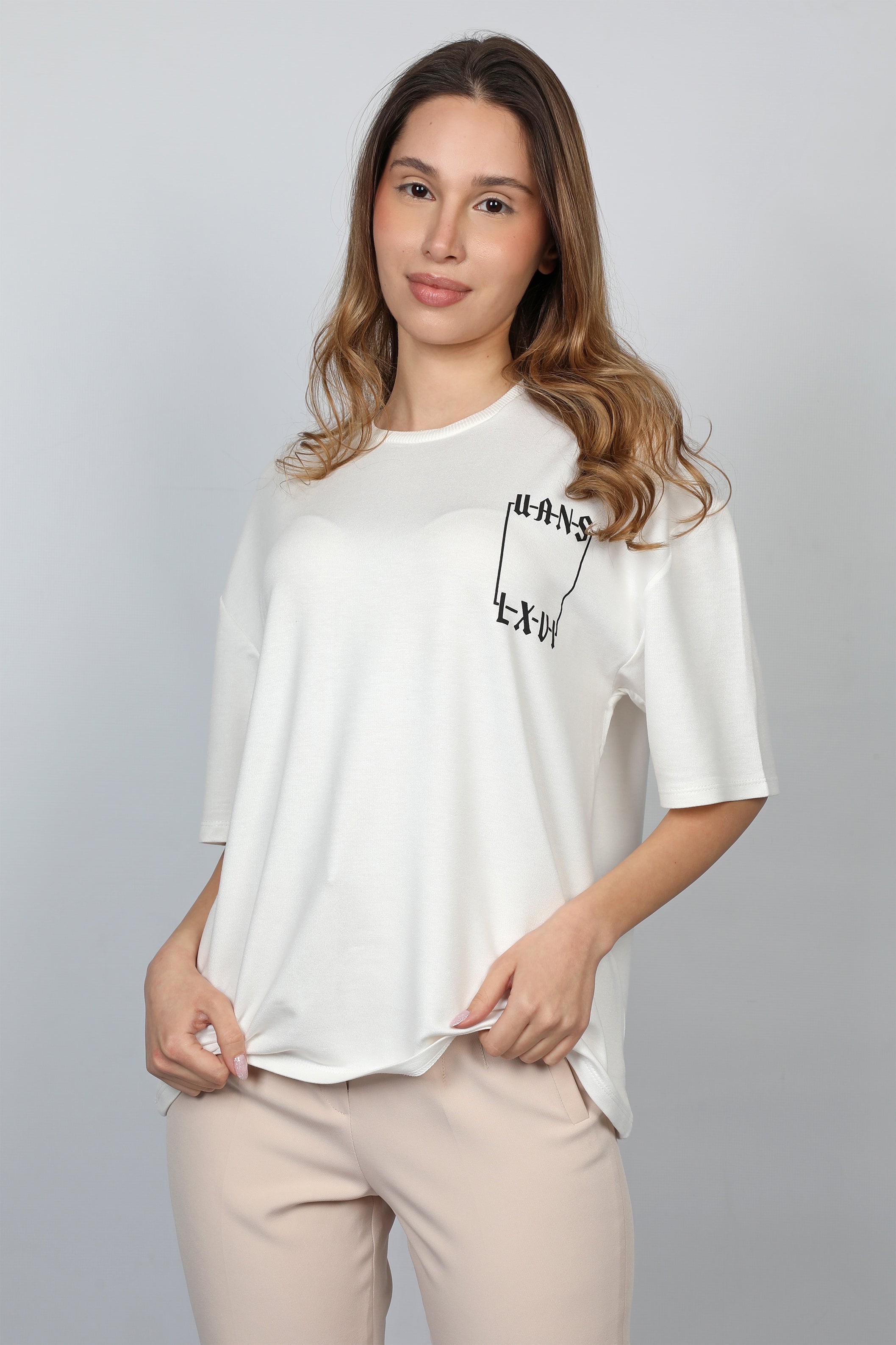 Women Oversized White T-shirt