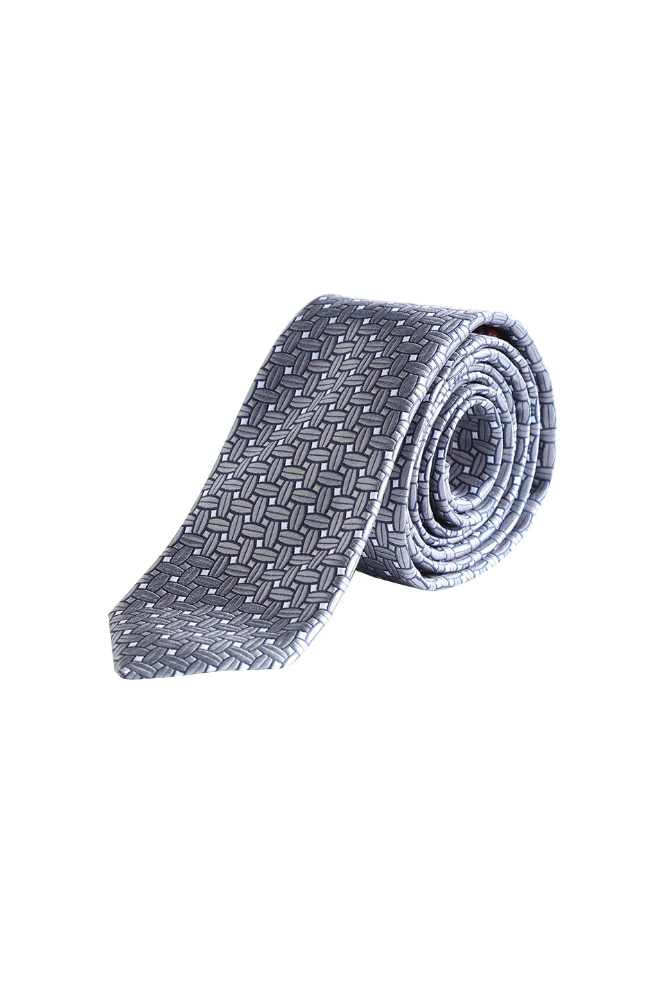 Grey Tie With Design