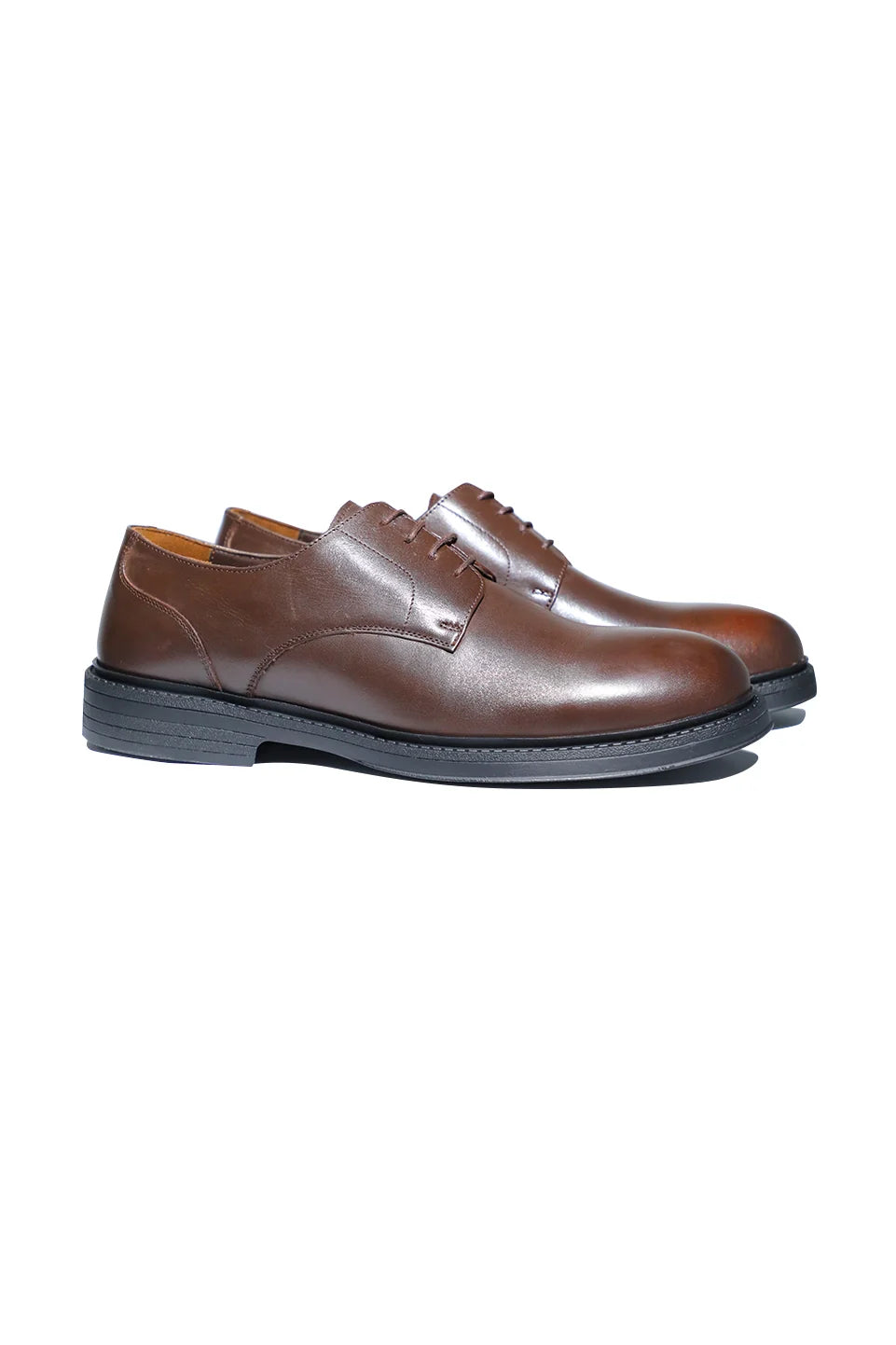 Brown Modern Shoes With Laces