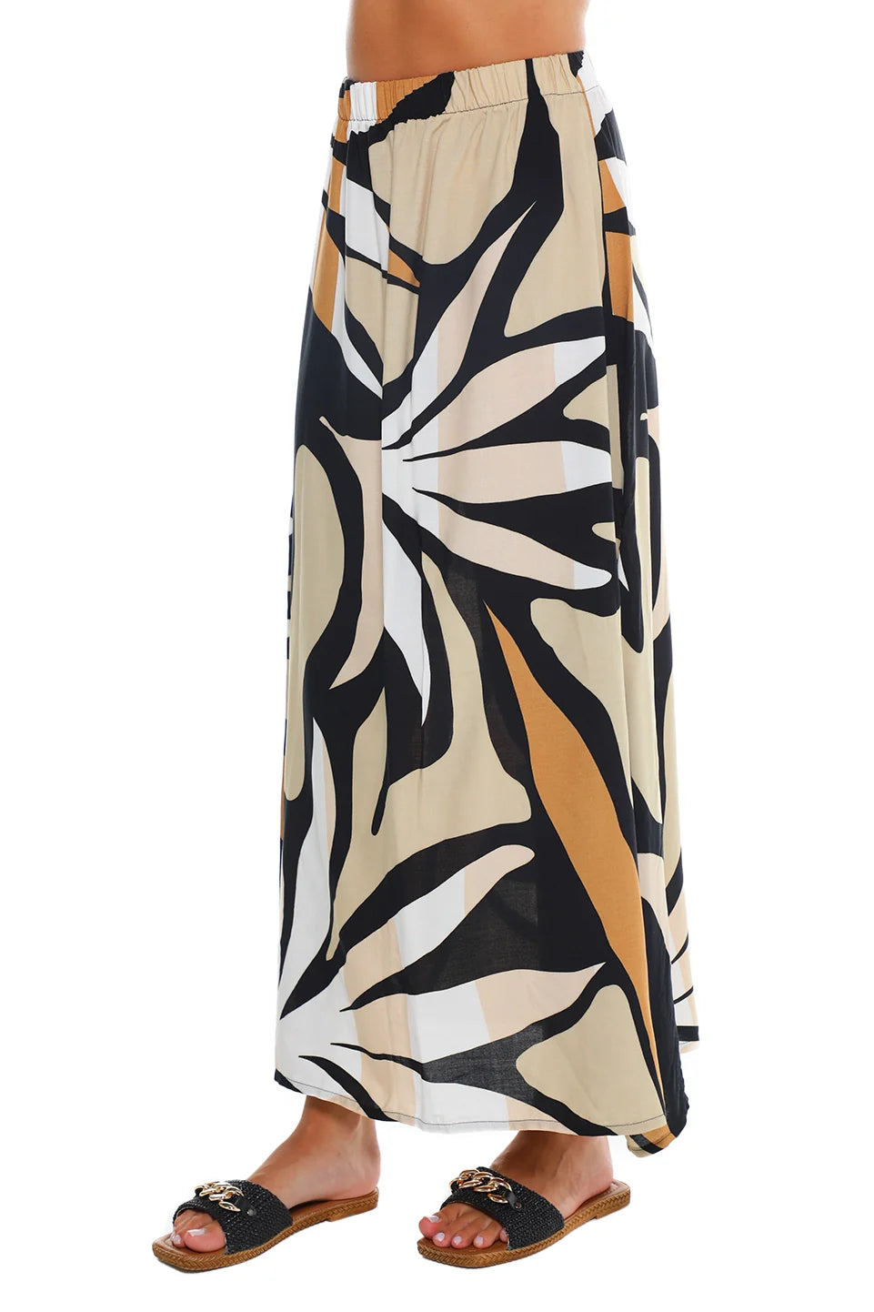 Long Skirt With Printed Design