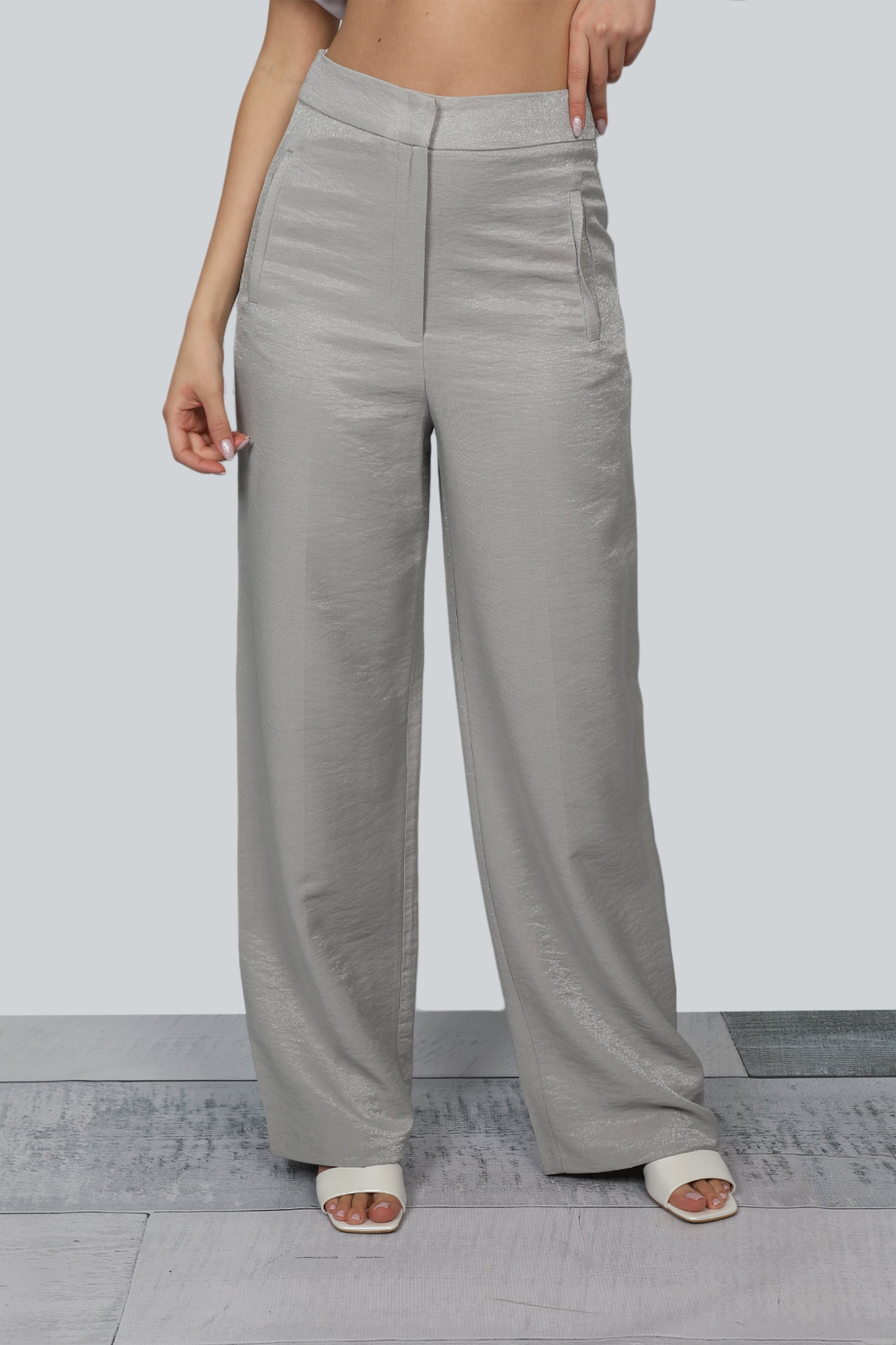 Wide Grey Pants Classy