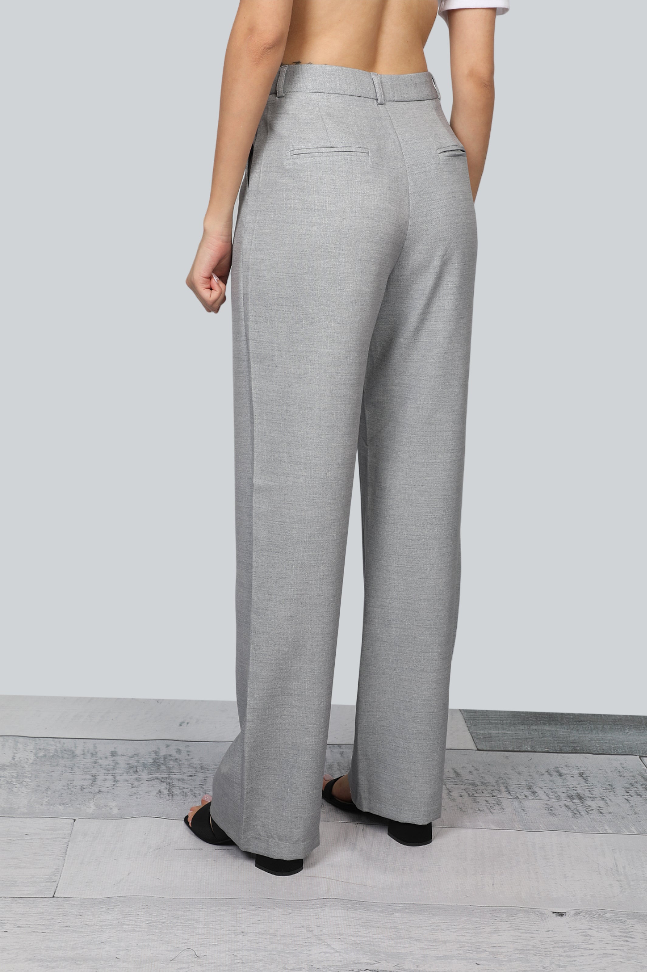 Women Grey Formal Pant
