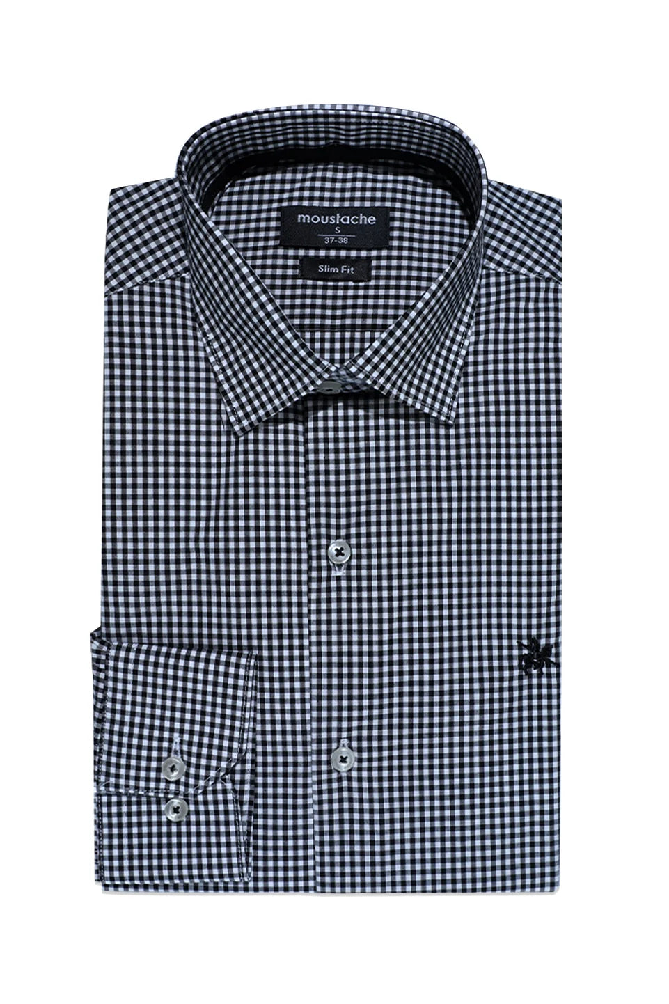 Long Sleeved Black Classic Shirt With Logo