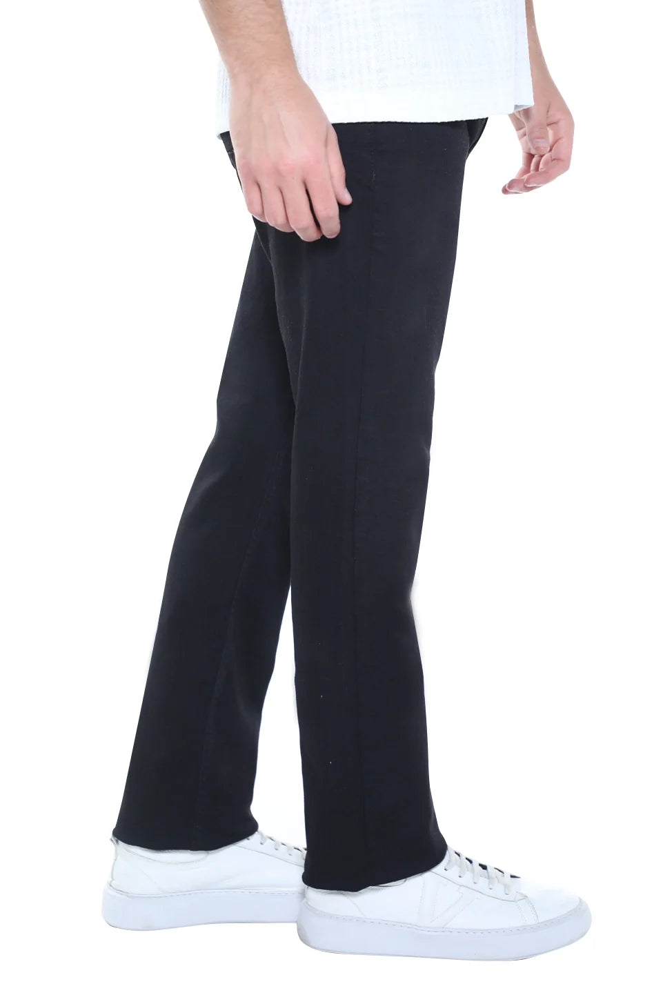 Slim Straight Black Jeans