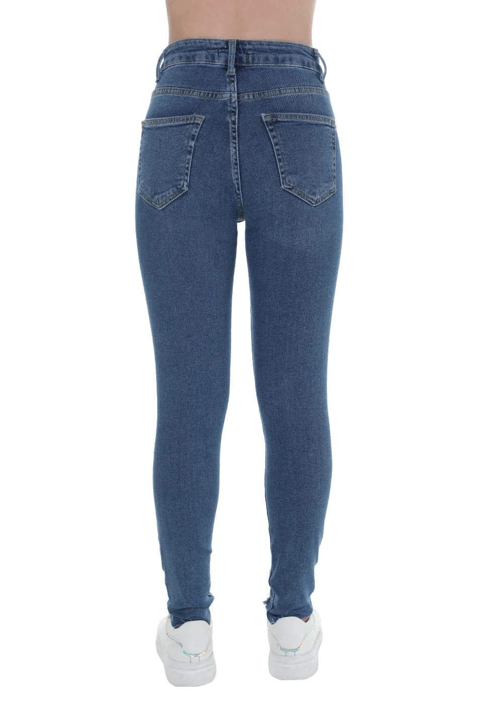 Blue Skinny Jeans Ripped