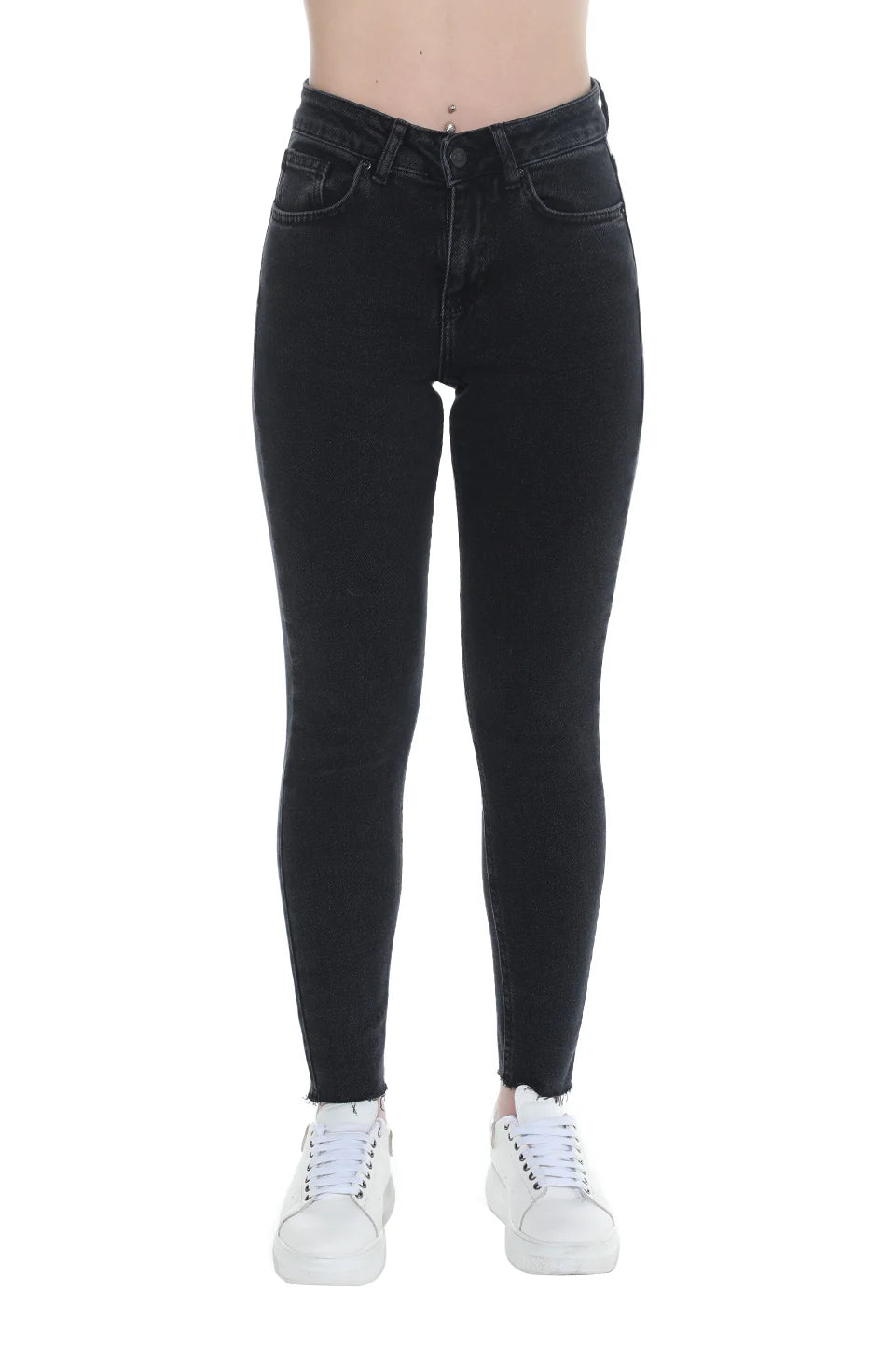 Black High Waist Skinny Jeans