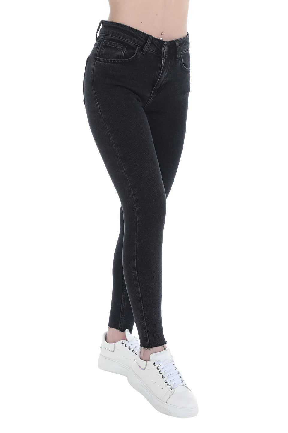 Black High Waist Skinny Jeans