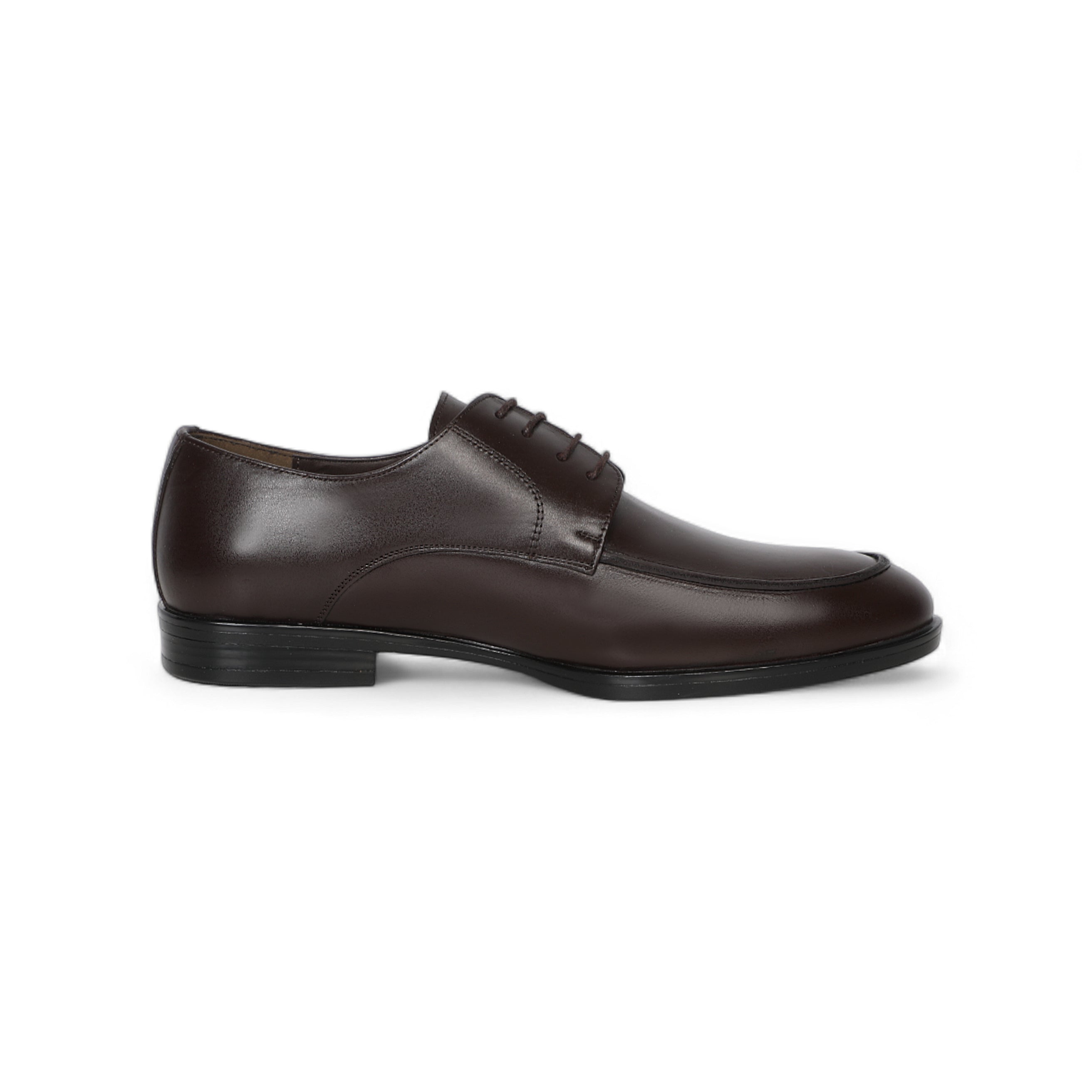 Brown Classic Shoes With Lace-Up Design