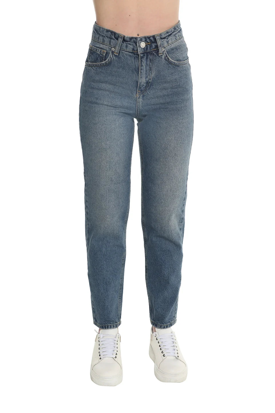 Mom-Fit Dark Blue Stylish jeans