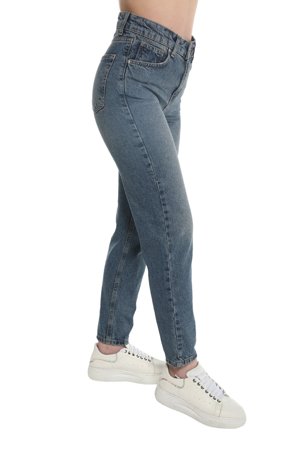 Mom-Fit Dark Blue Stylish jeans