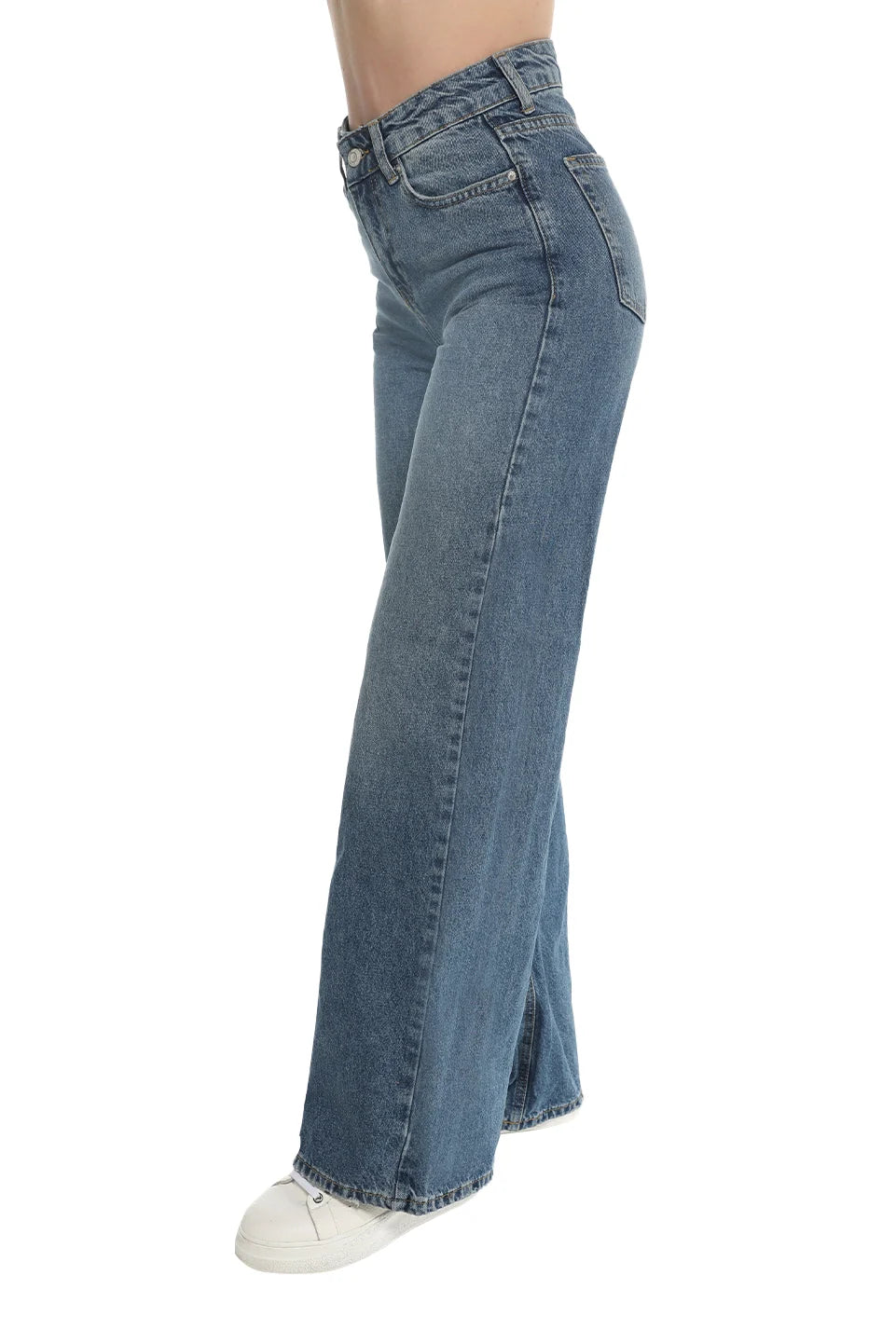 Blue Wide Leg Jeans