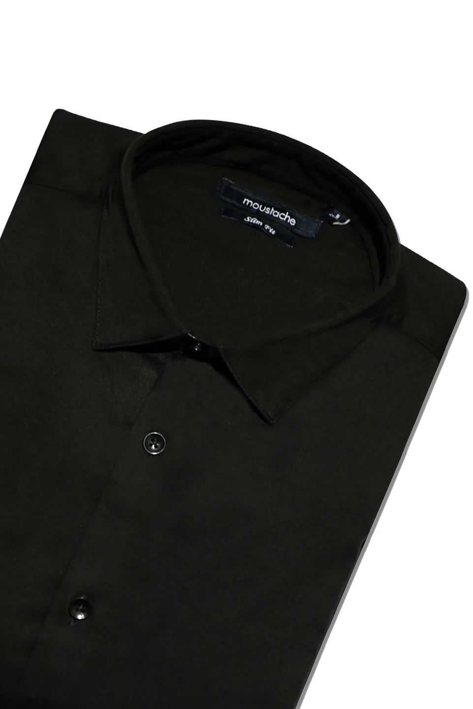Black Casual Shirt With Button To Close