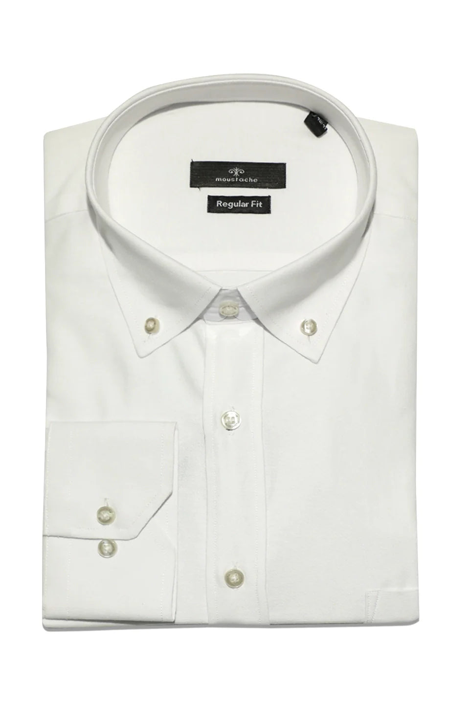Long Sleeved White Shirt With Button To Close