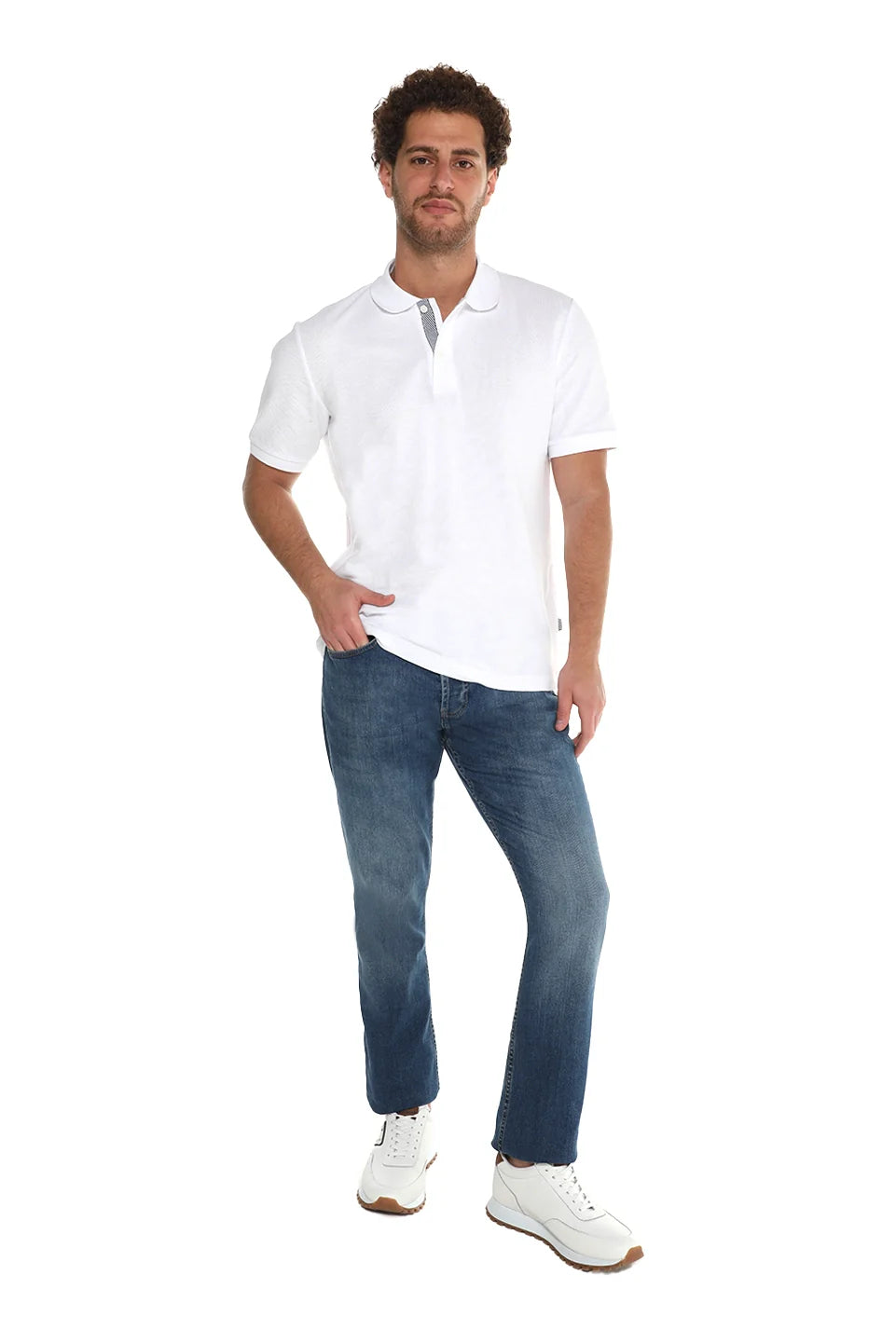 Dark Blue Washed Slim Jeans