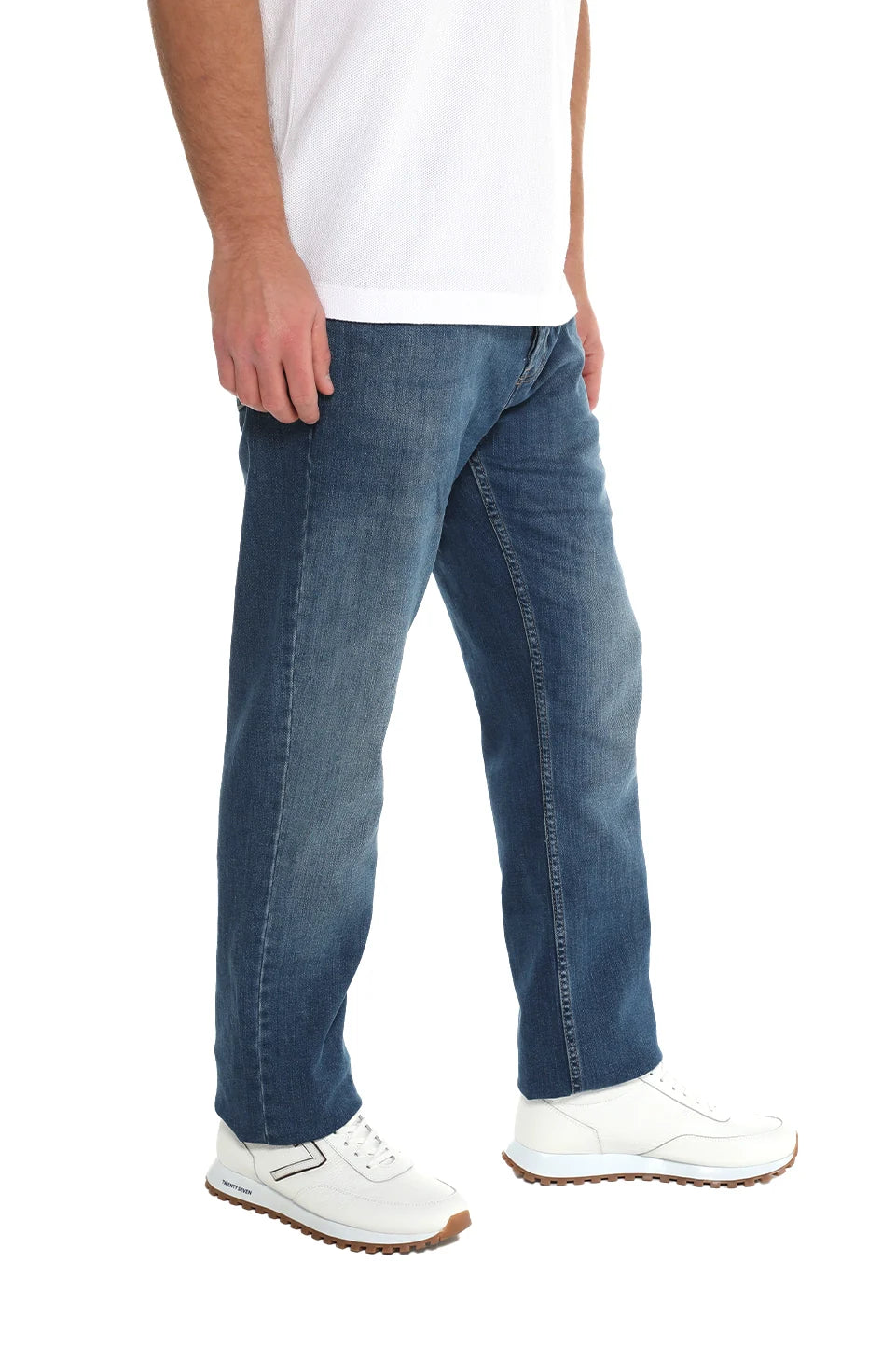 Dark Blue Washed Slim Jeans