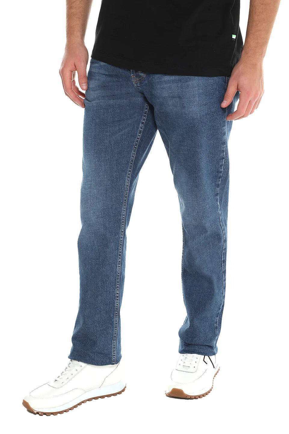 Slim Straight Blue Jeans
