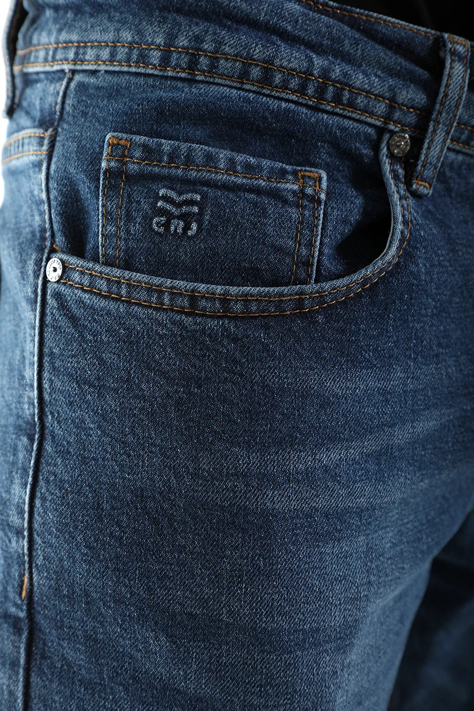 Slim Straight Blue Jeans