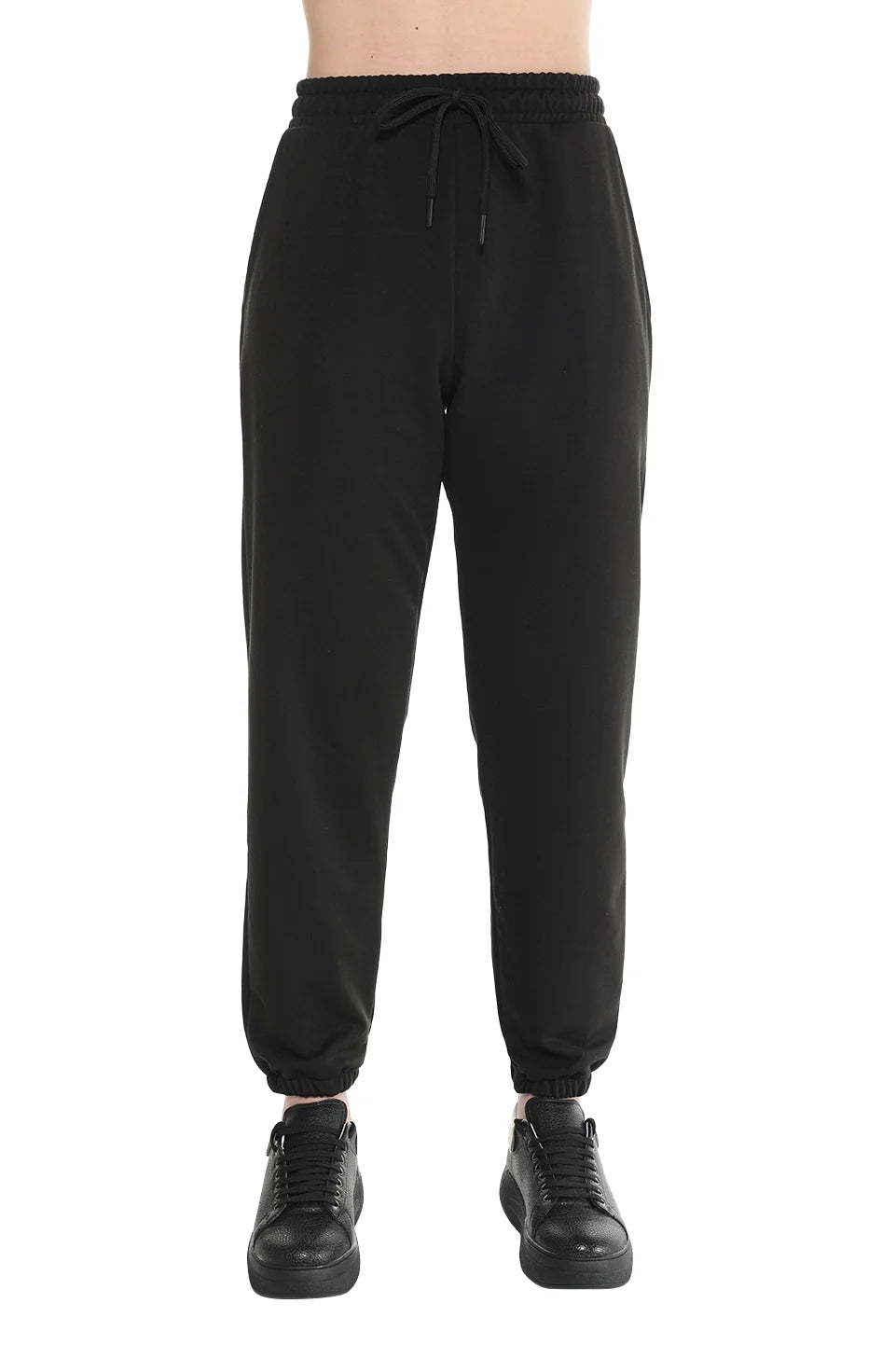 Black Tight Leg Sweatpants