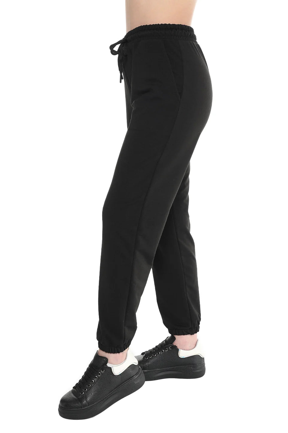 Black Tight Leg Sweatpants