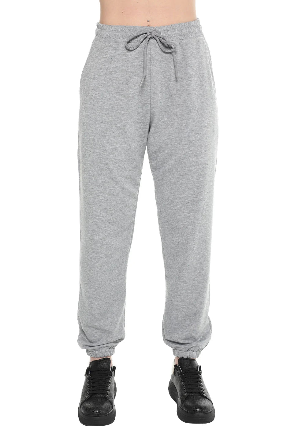 Grey Tight Leg Sweatpants