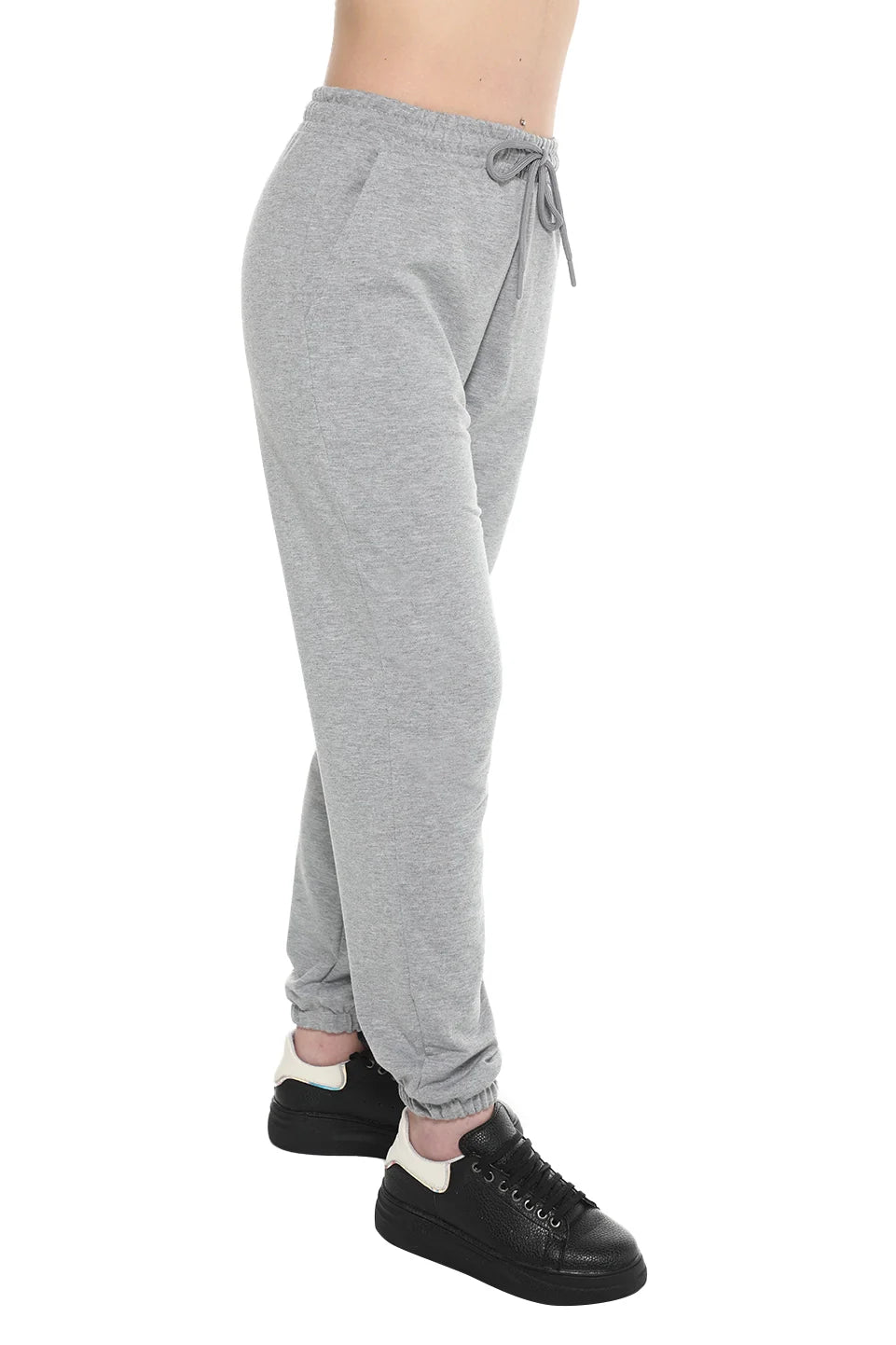 Grey Tight Leg Sweatpants