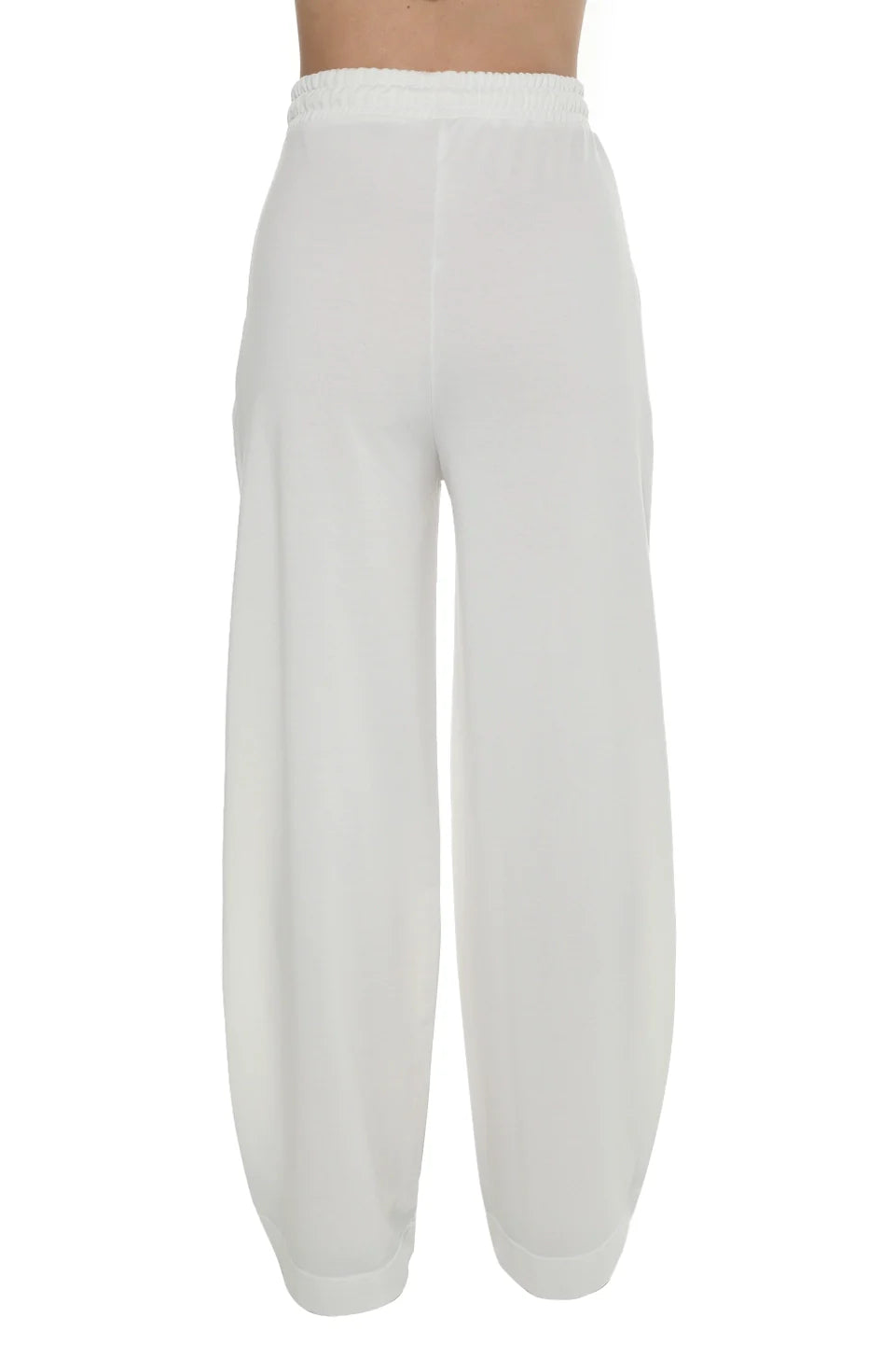 White Wide Leg Sweatpants