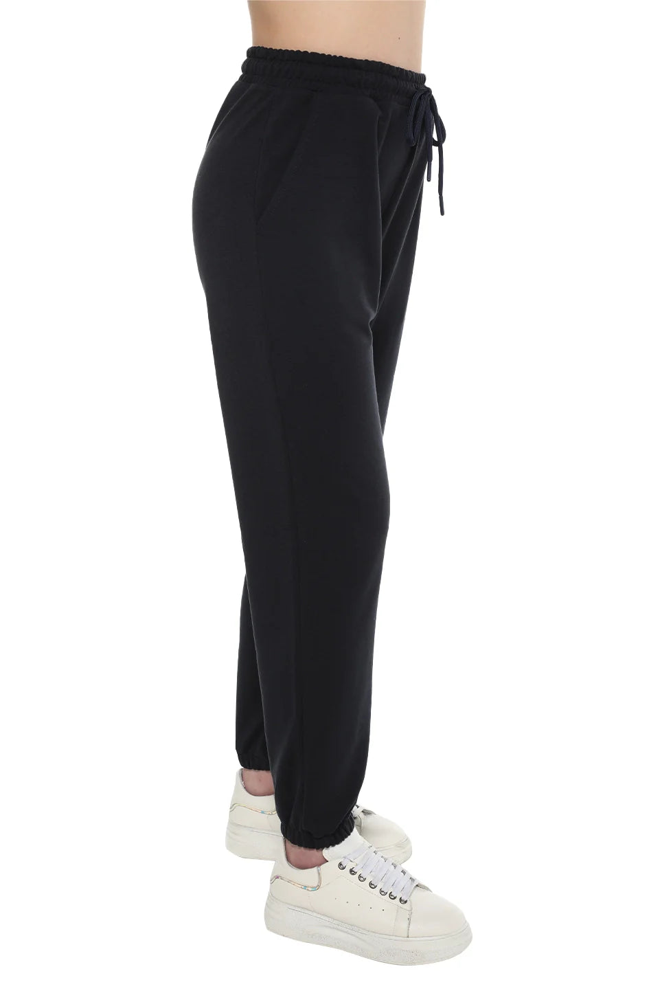 Navy Tight Leg Sweatpants