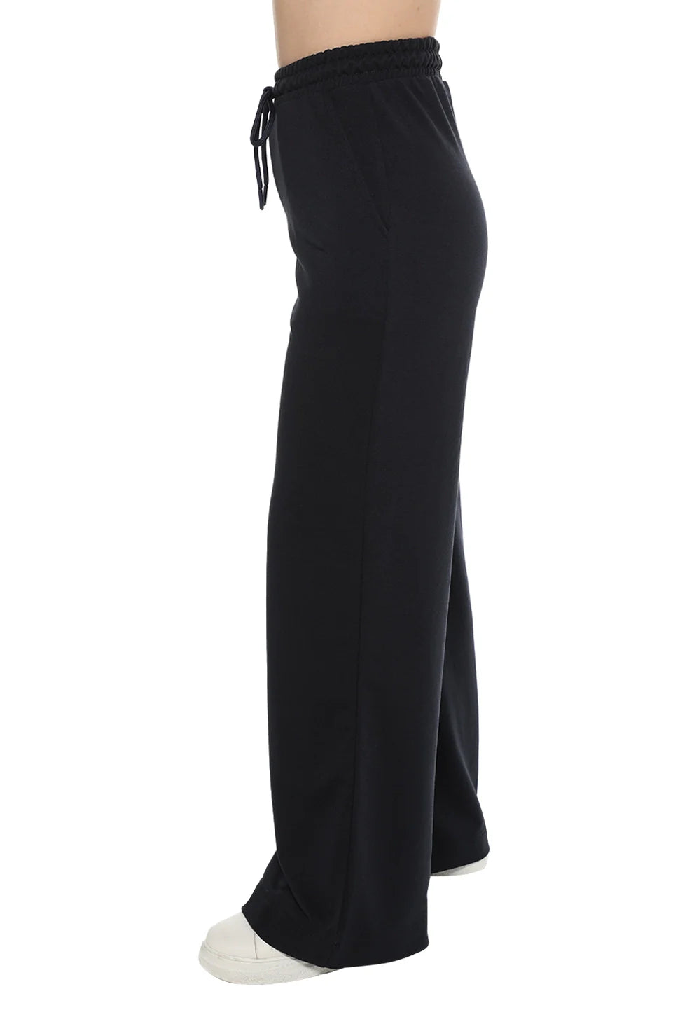 Navy Wide Leg Sweatpants