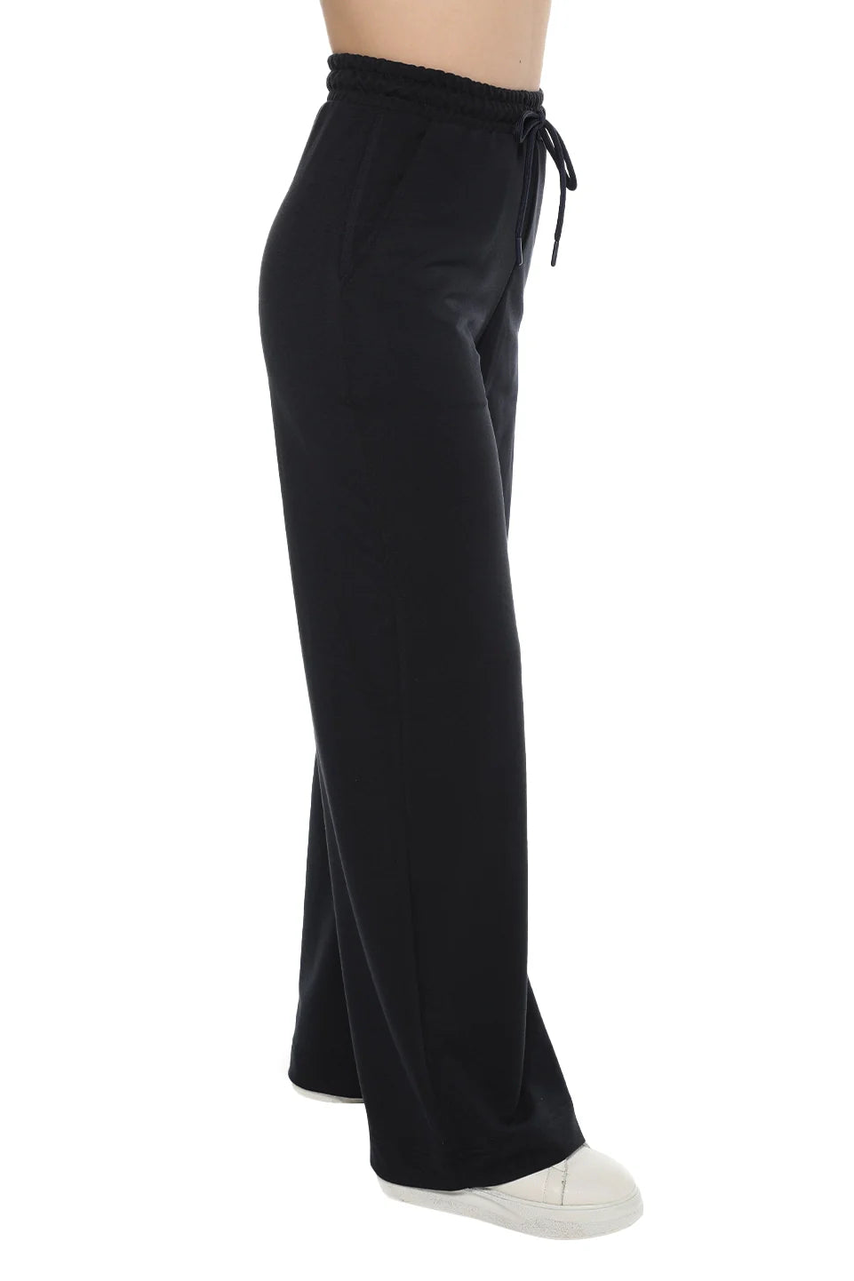 Navy Wide Leg Sweatpants