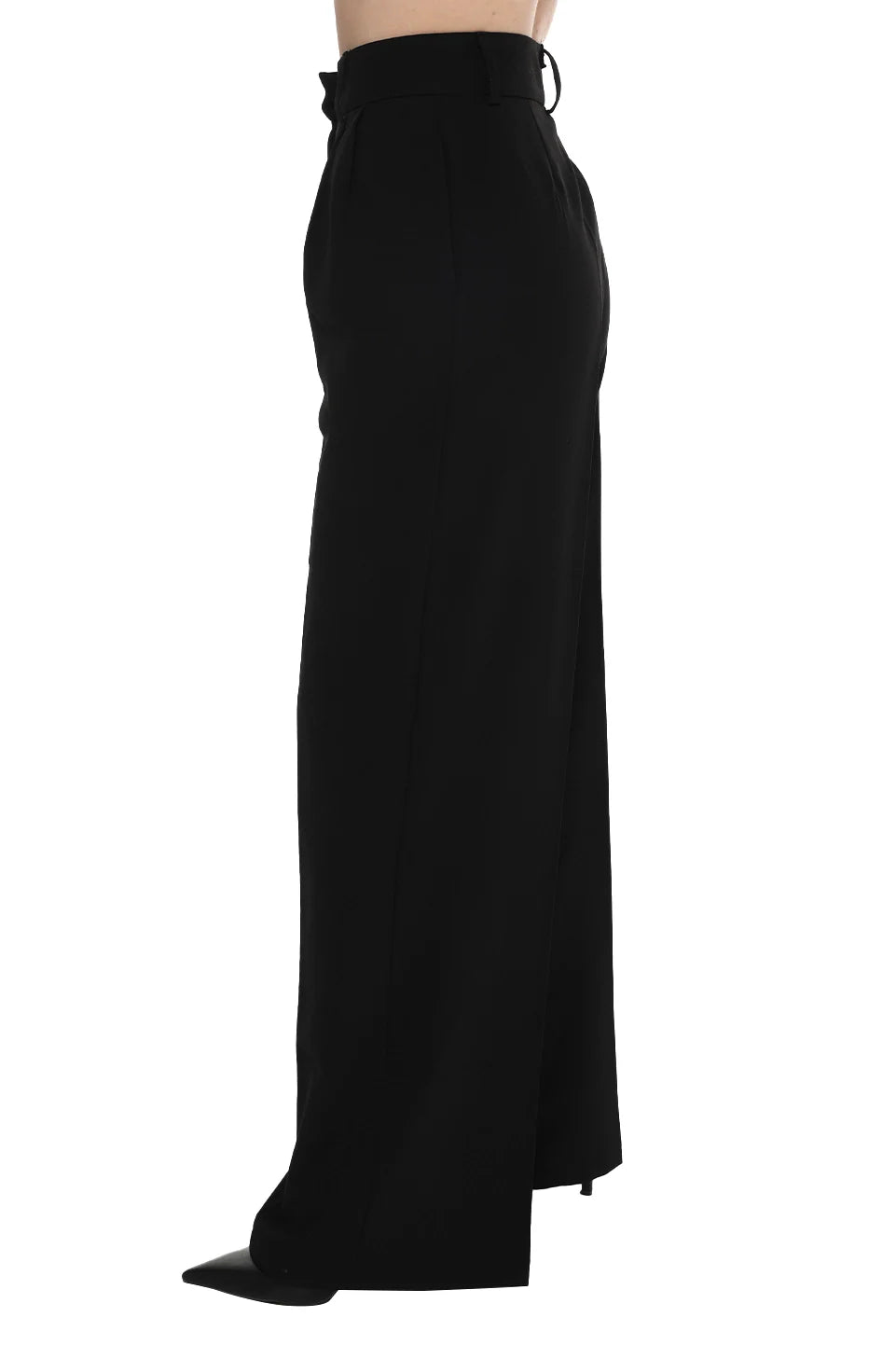 Black Losse Fit Pant With Side Pocket