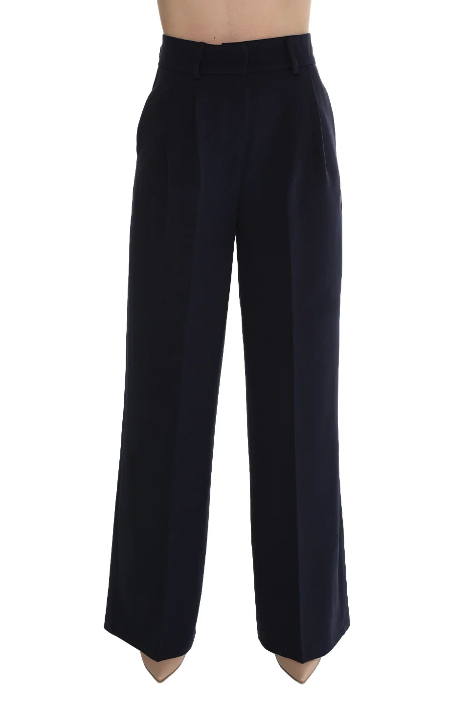 Navy Losse Fit Pant With Side Pocket