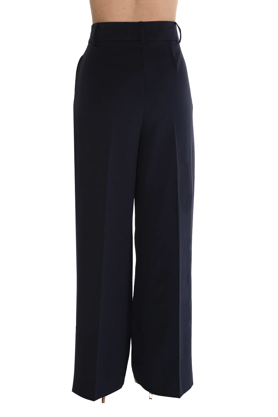 Navy Losse Fit Pant With Side Pocket