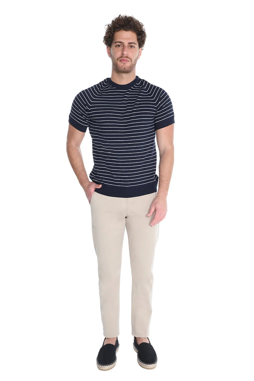 Chino Beige Pant With Side Pockets
