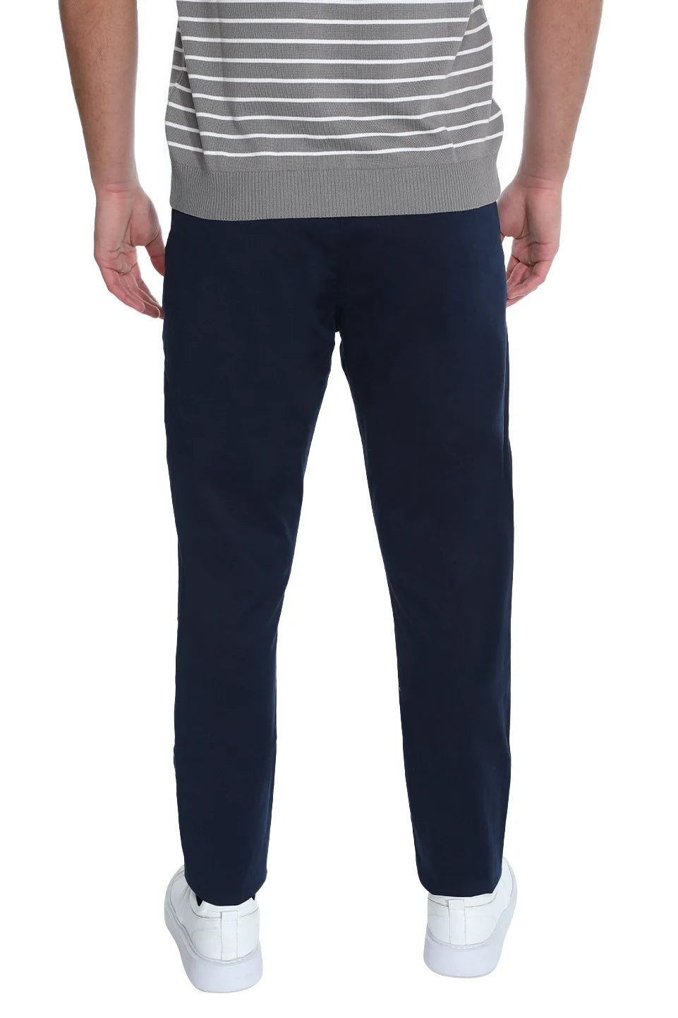 Chino Navy Pant With Side Pockets