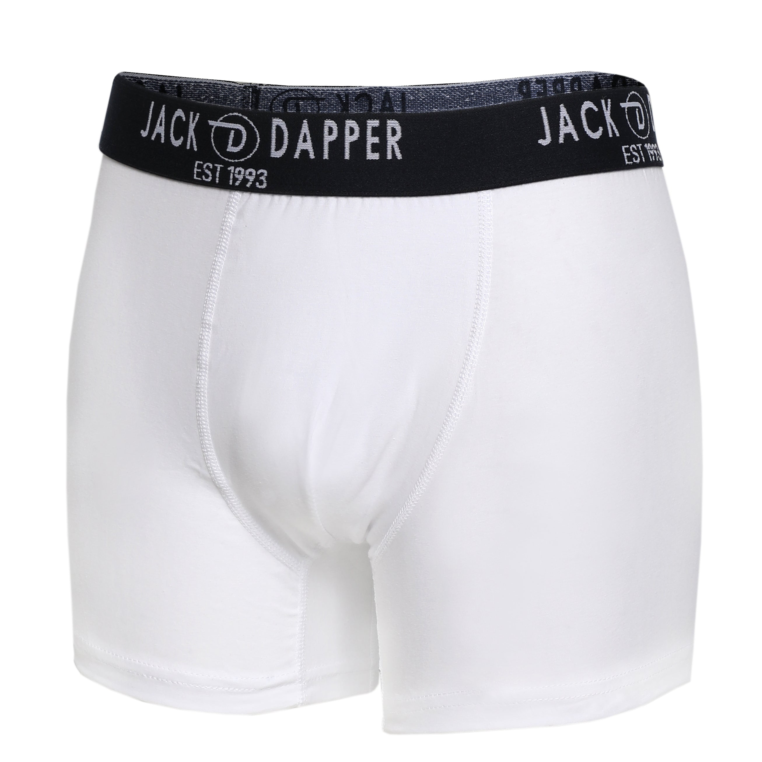 Jack Dapper White 2-Piece Cotton Underwear