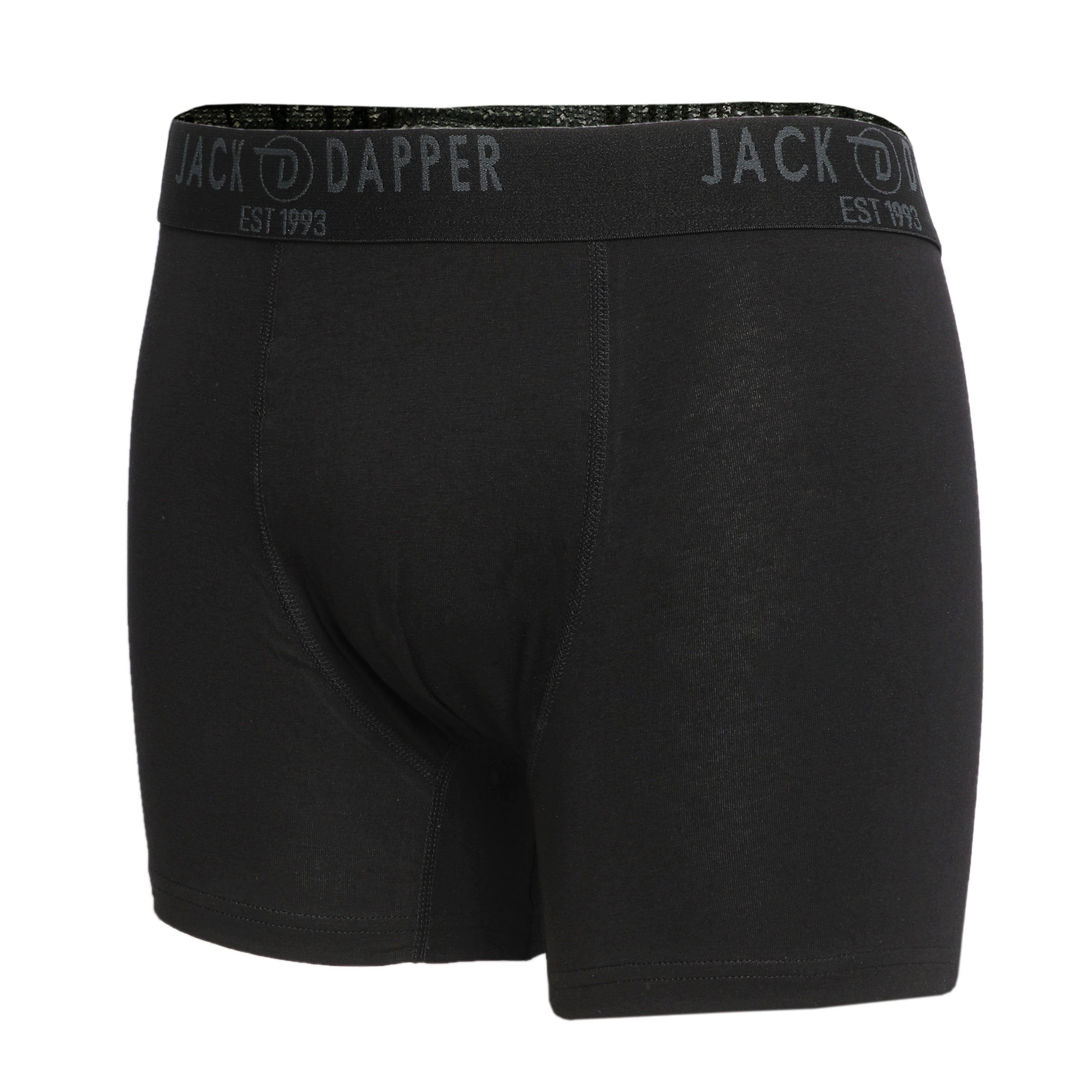 Jack Dapper Black 2-Piece Cotton Underwear