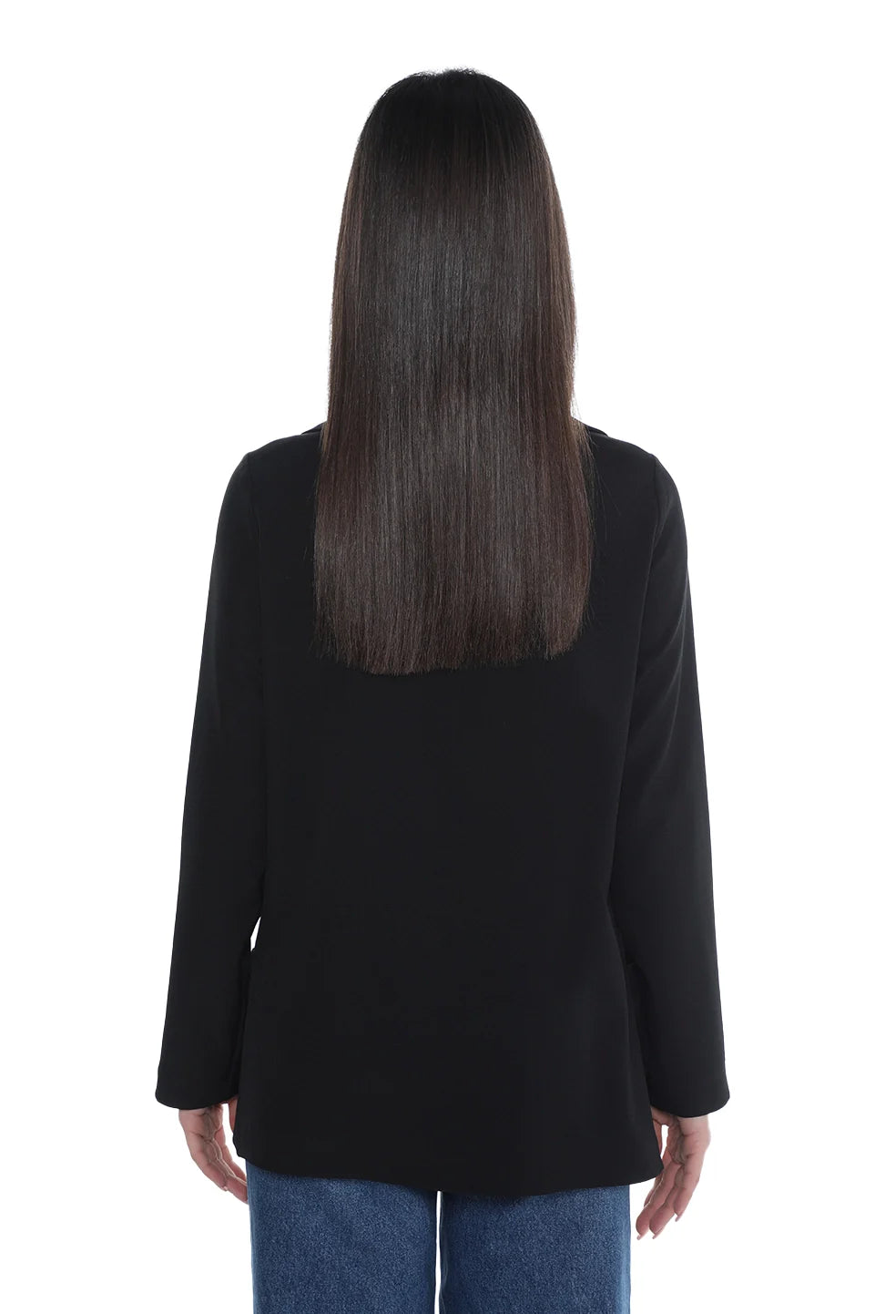 Basic Black Blazer With Side Pocket