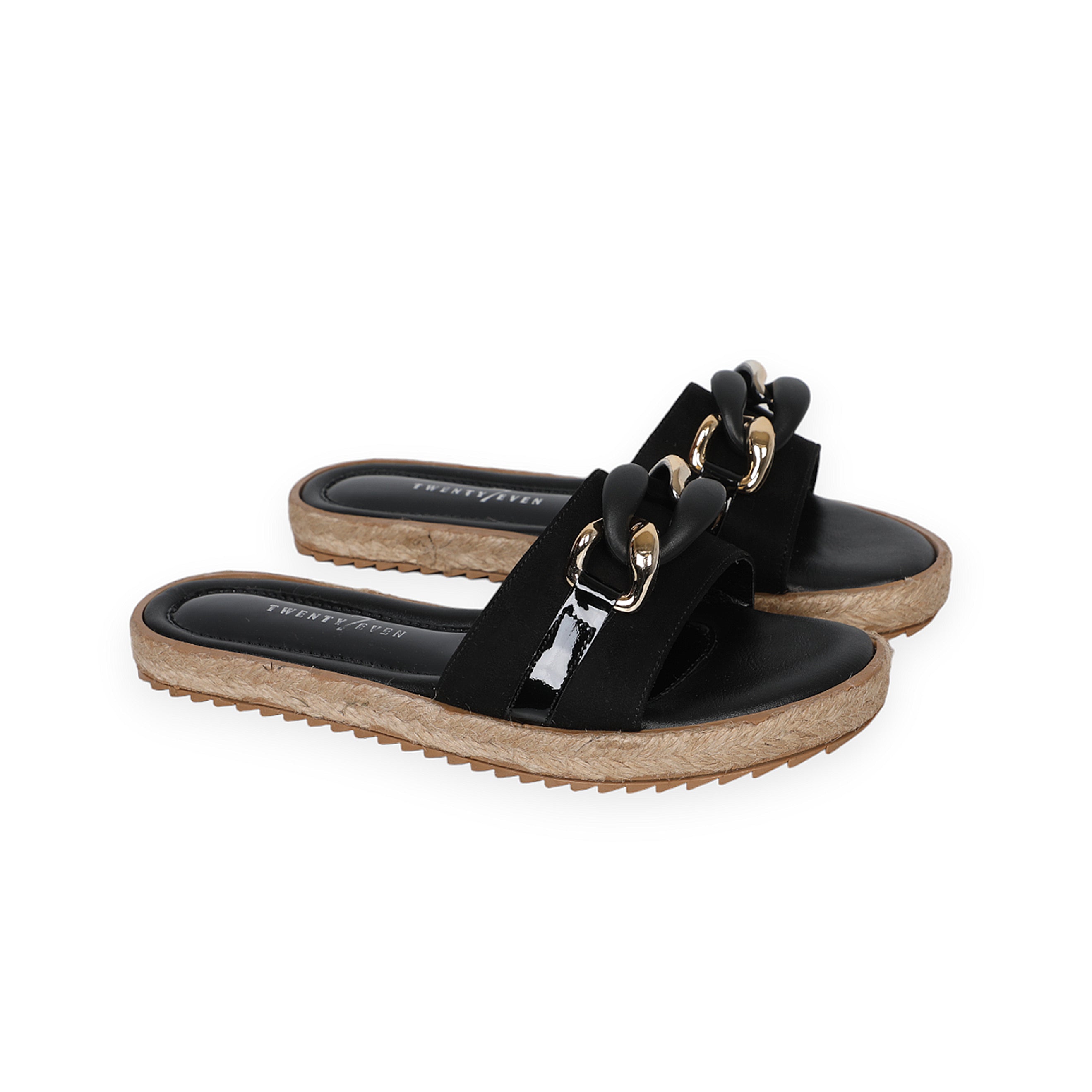 Women Black Slipper With Bamboo Insole