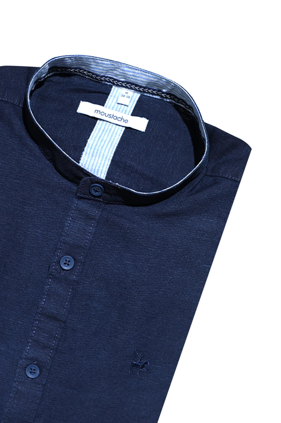Navy Casual Linen Shirt
