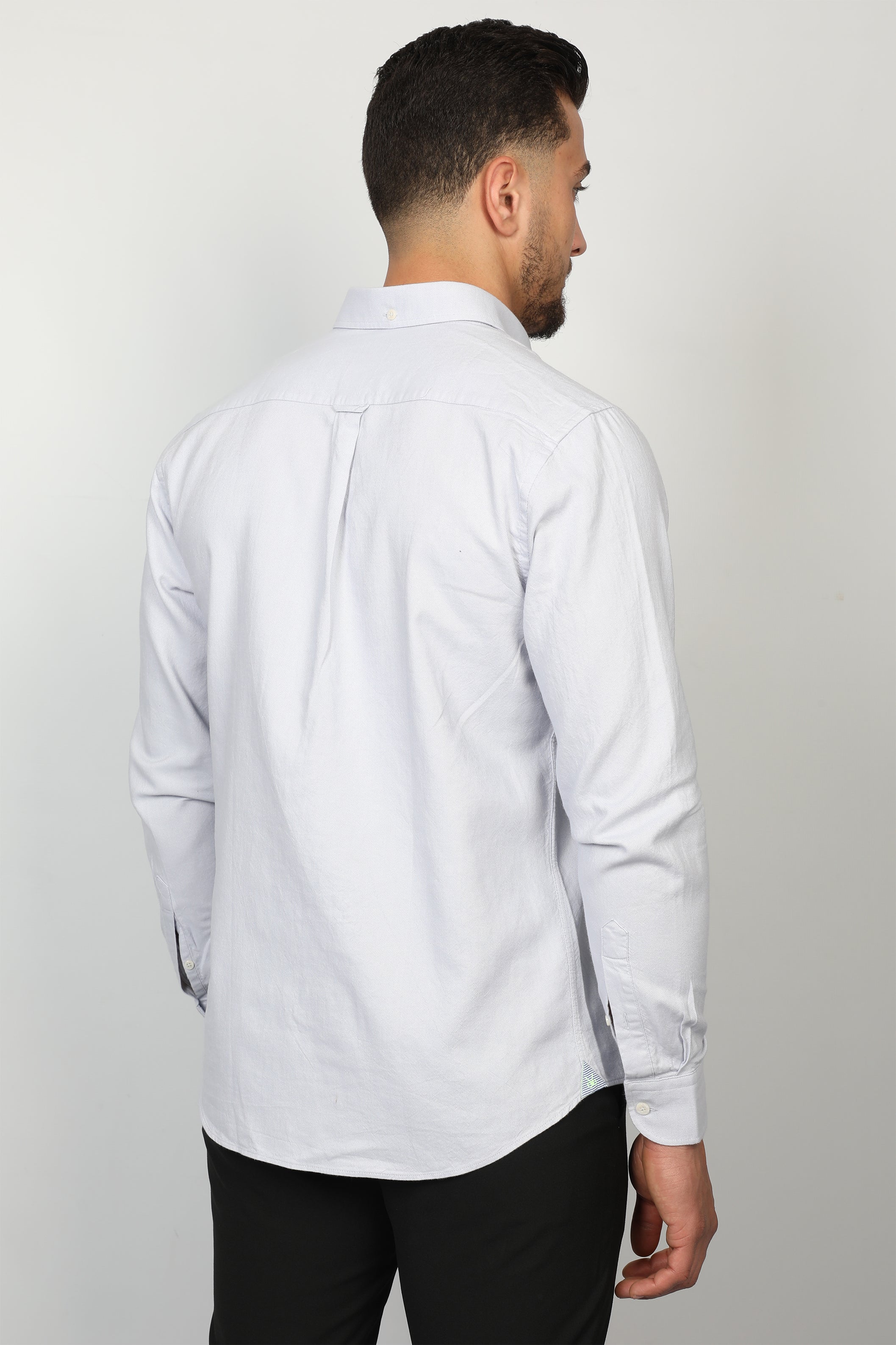 Men Light Grey Casual Linen Shirts