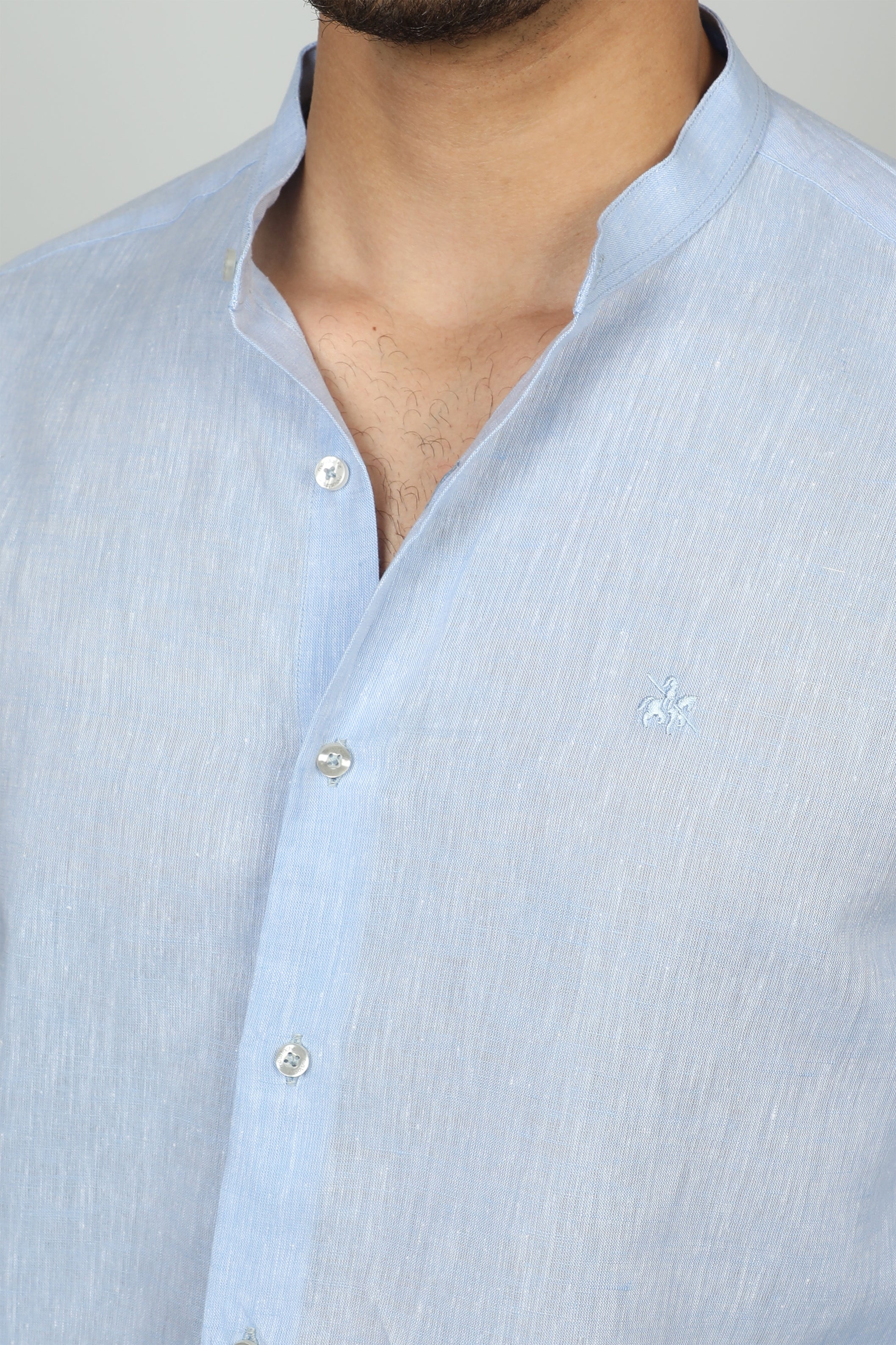 Men Blue Brushed Regular Fit Jeans
