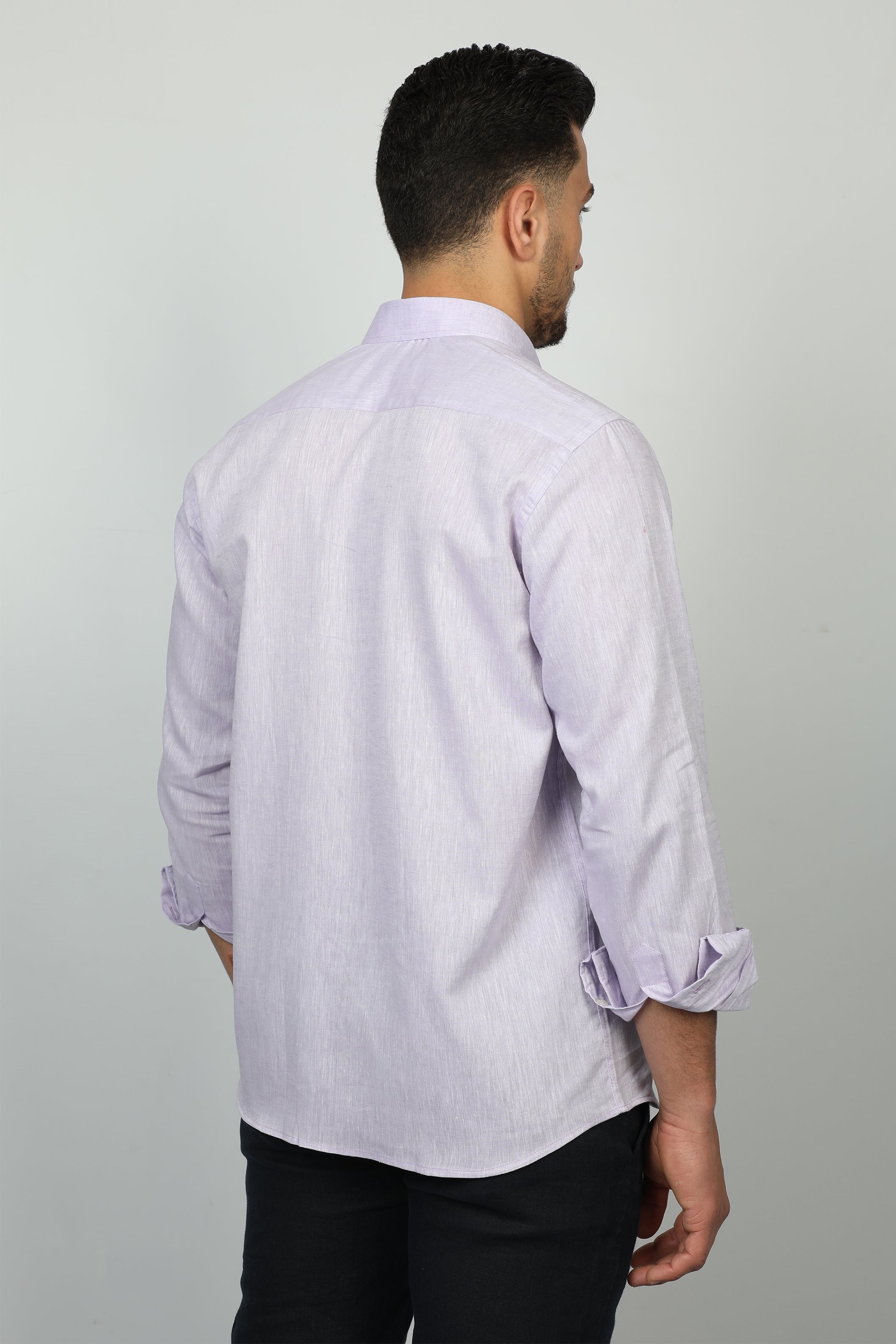 Men Purple Shirt With Simple Logo